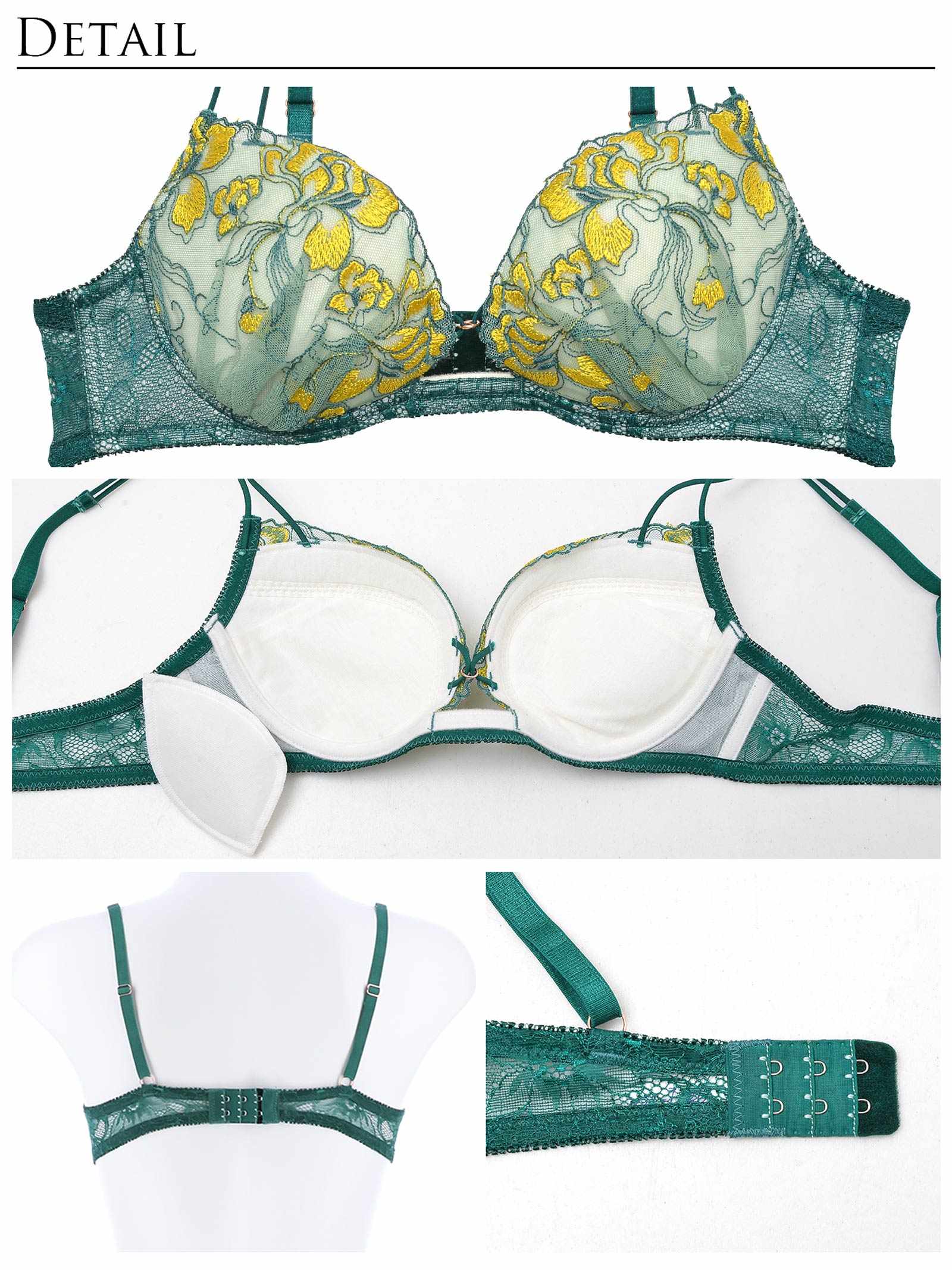 1/29新作!【Reinest】クラッシービビッドフラワーブラジャー&バック透けTバックショーツ