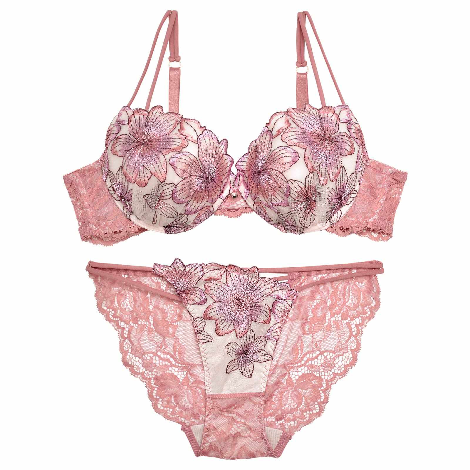 11/19再販!スイートシアーリリーブラジャー&バック透けフルバックショーツ