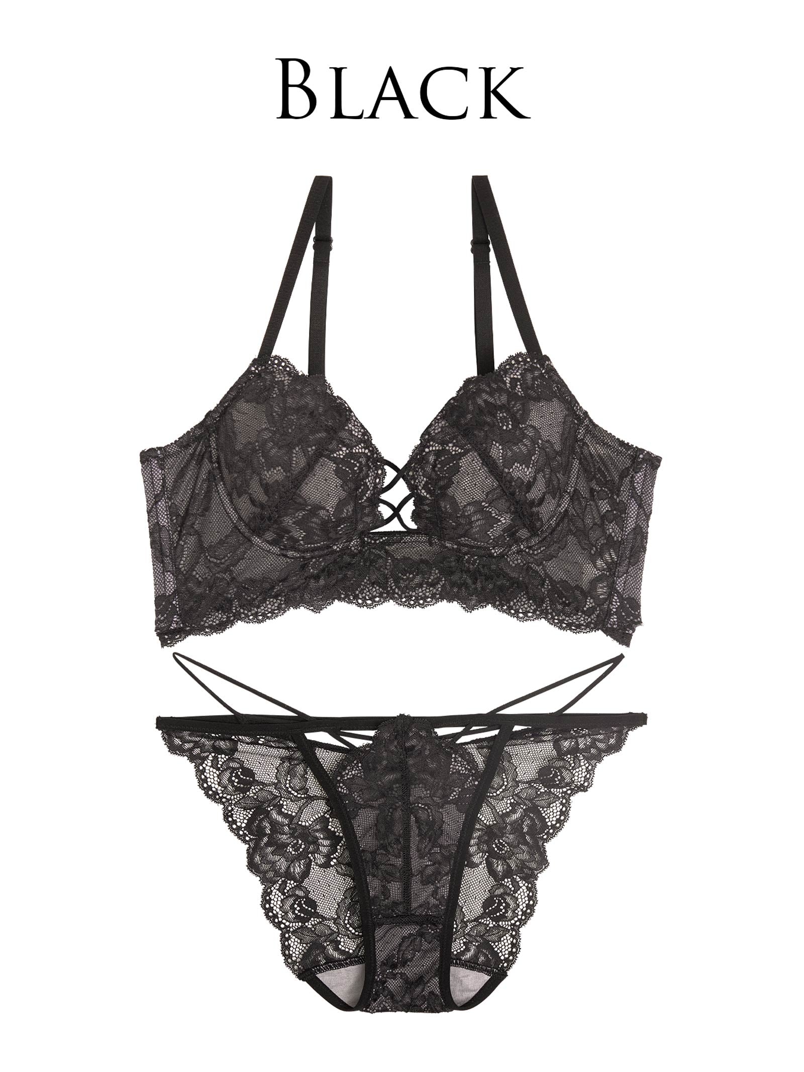 6/24再販!!【永尾まりや着用】【Reinest】ダークヴィーナスコード背中魅せブラジャー&バック透けフルバックショーツ