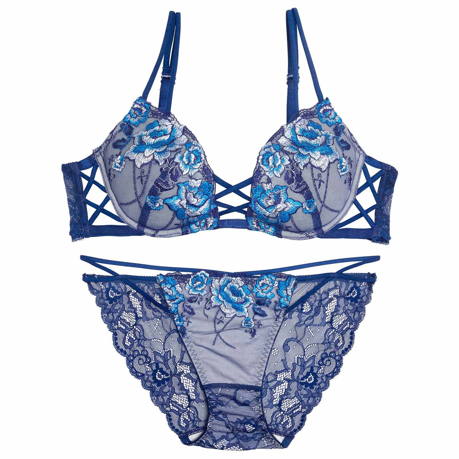 11/3新作!リュクスピオニークロスブラジャー&バック透けフルバックショーツ