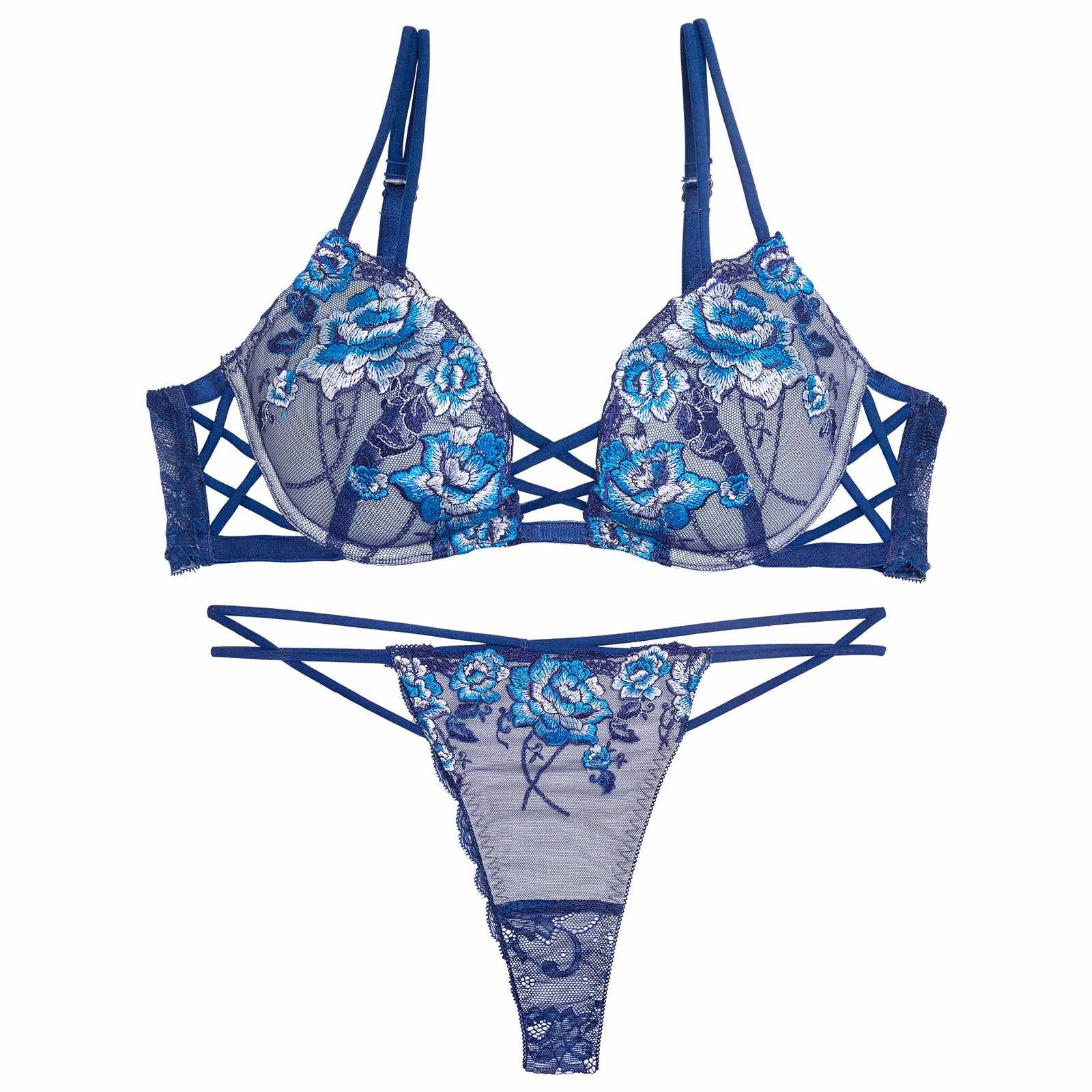 11/3新作!リュクスピオニークロスブラジャー&バック透けTバックショーツ