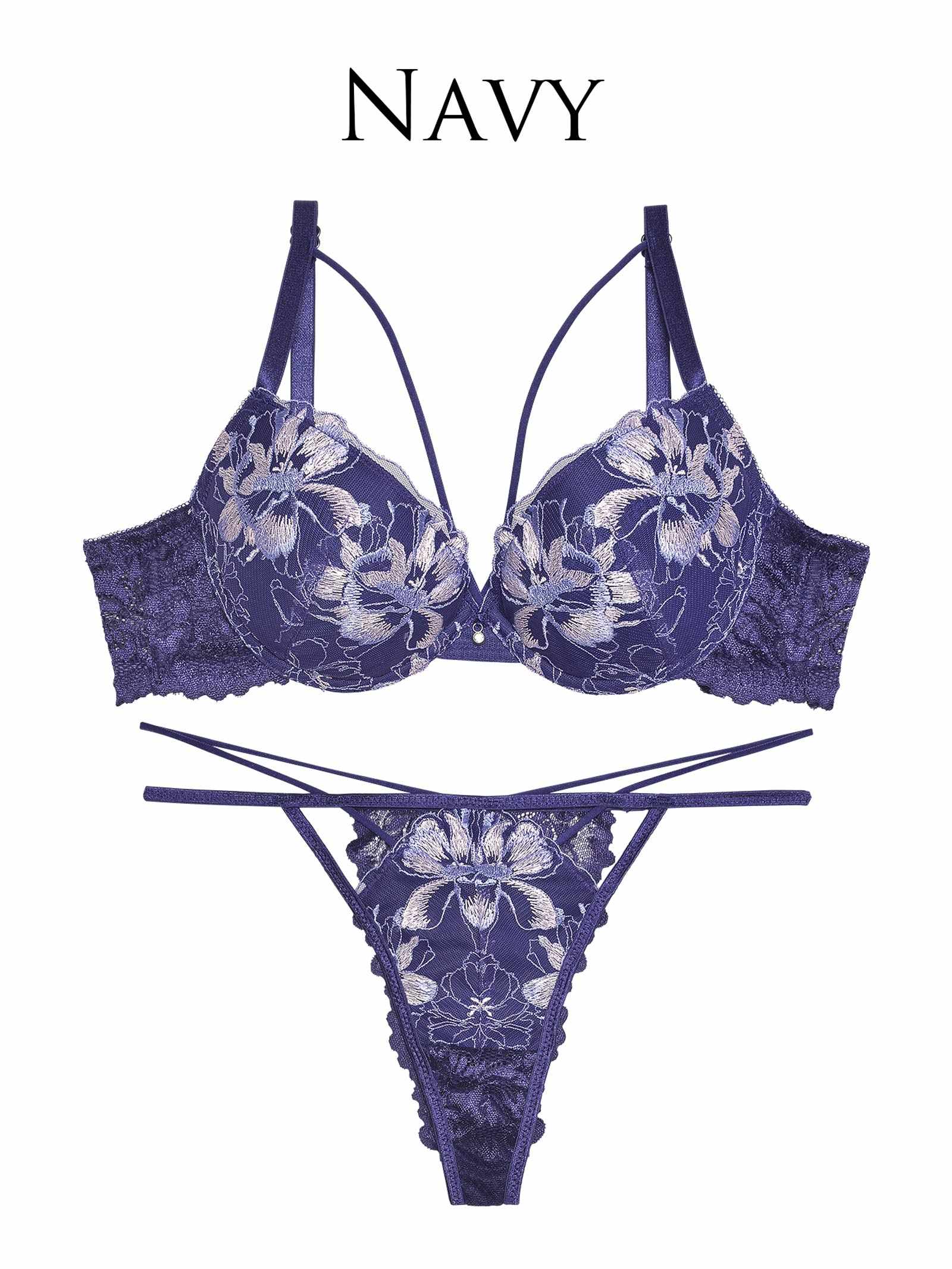 3/13新作!【Reinest】フィオーレコードレースブラジャー&バック透けTバックショーツ