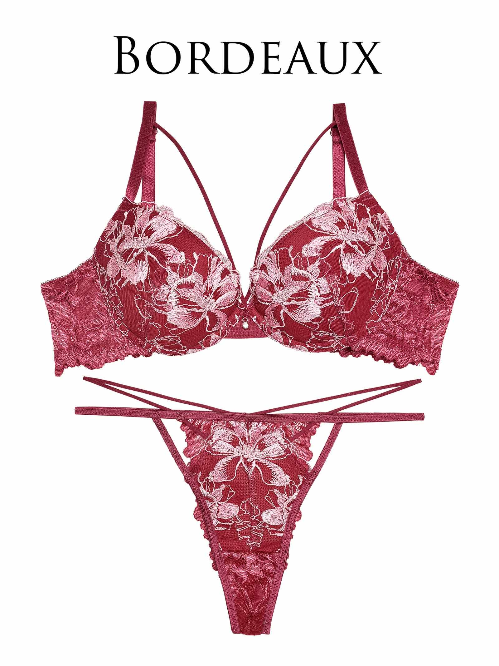 3/13新作!【Reinest】フィオーレコードレースブラジャー&バック透けTバックショーツ