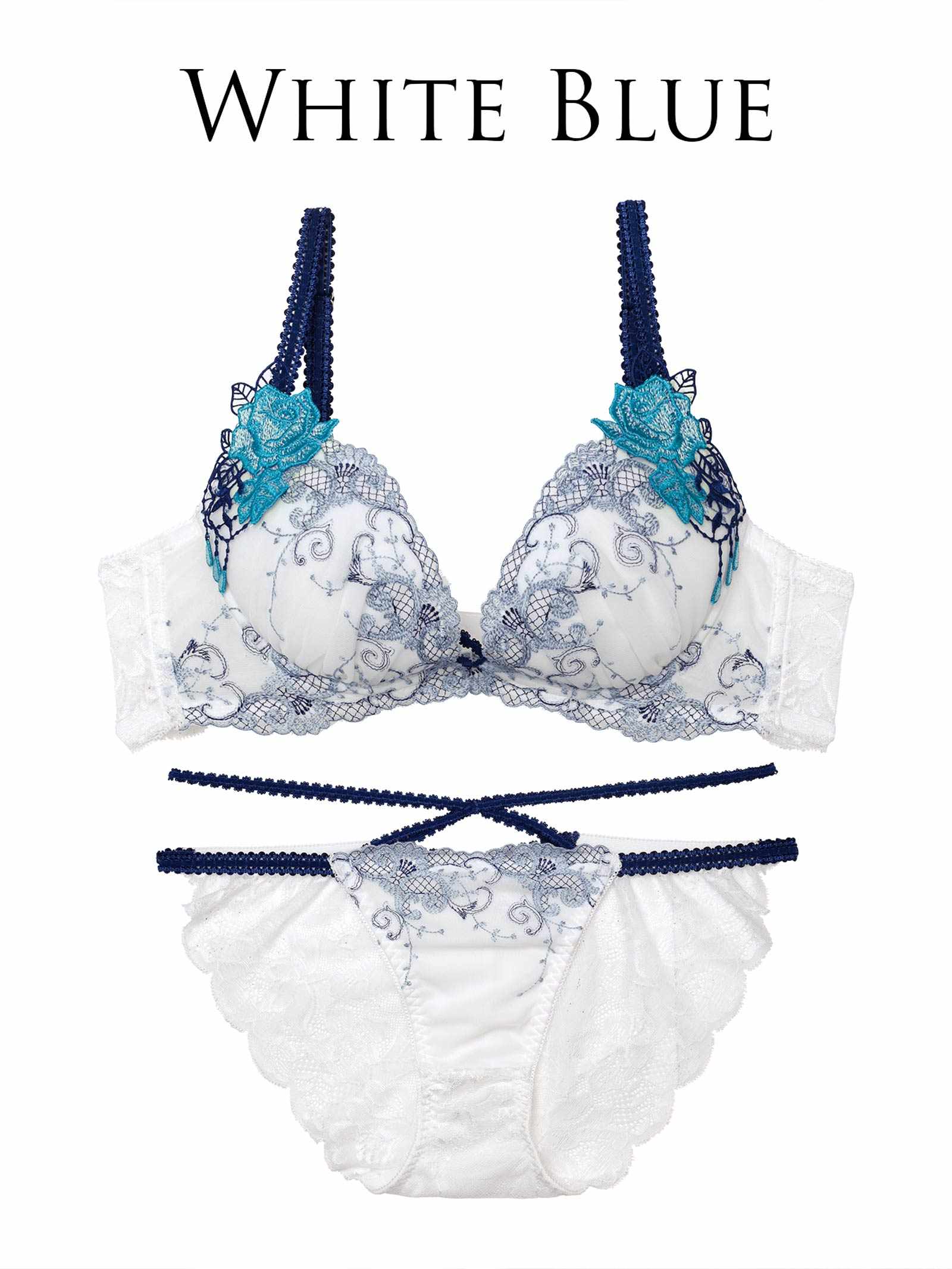 7/11新作!!【永尾まりや着用】【Reinest】マジェスティックアイビーコードブラジャー&バック透けフルバックショーツ