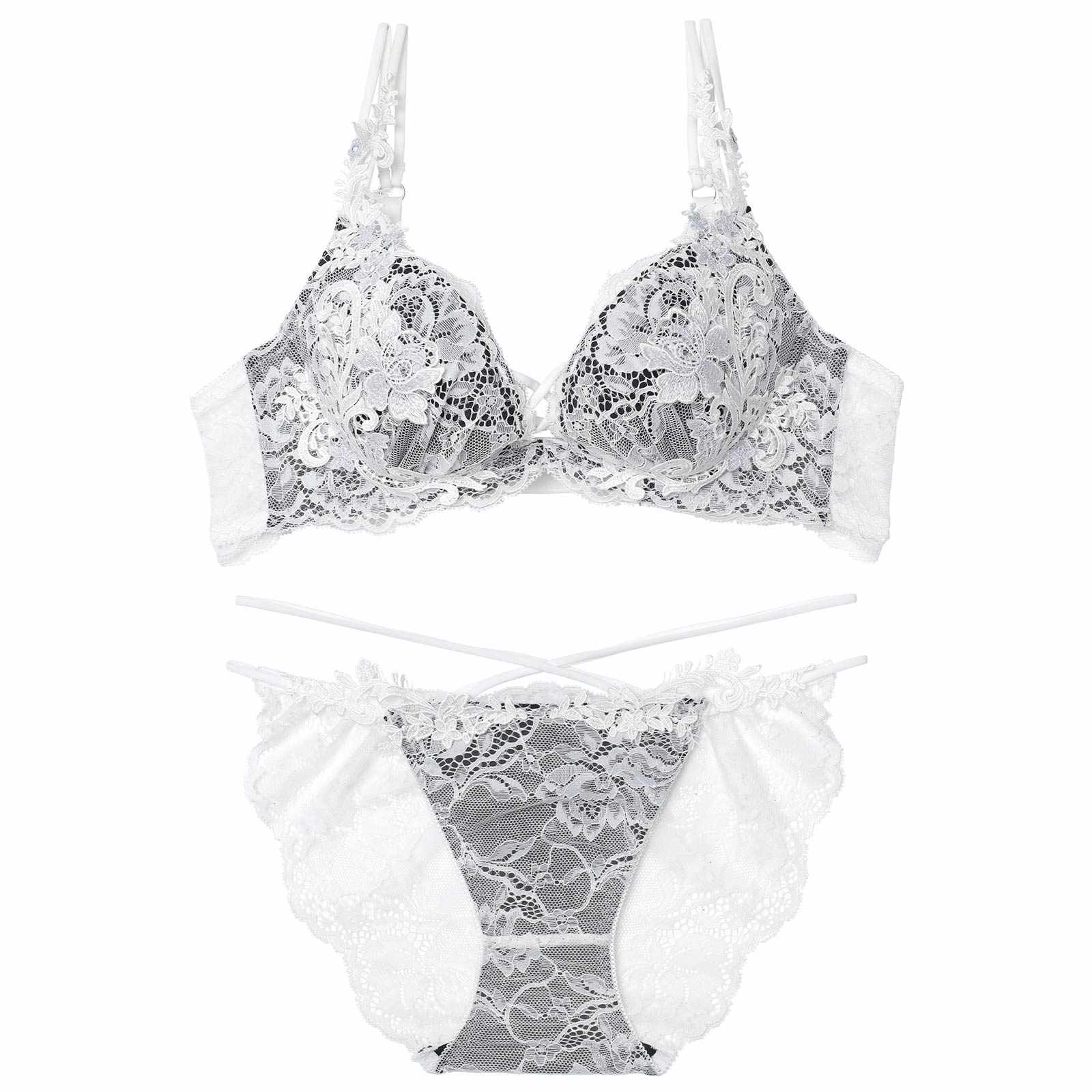 11/12新作!ロイヤルブルームレースブラジャー&バック透けフルバックショーツ