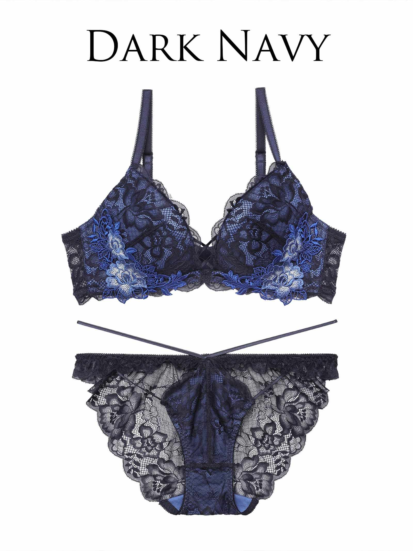 3/10新作!【永尾まりや着用】【Reinest】ボタニカルレースアップカットブラジャー&バック透けフルバックショーツ