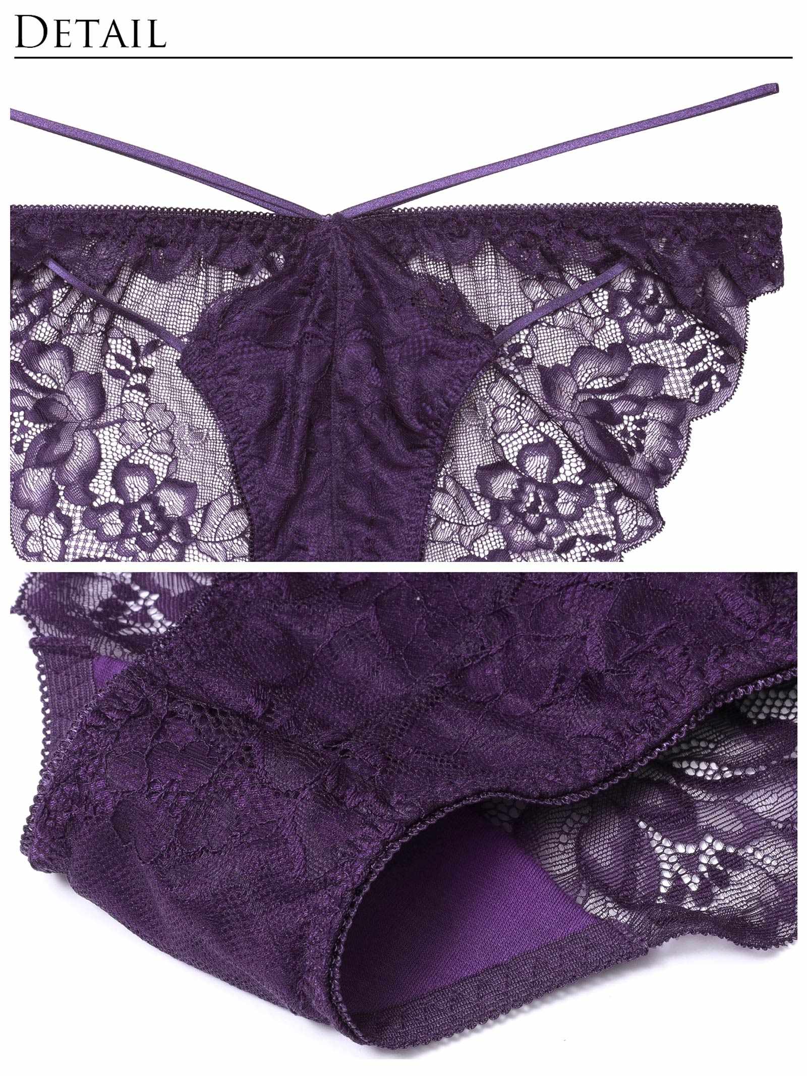 3/10新作!【永尾まりや着用】【Reinest】ボタニカルレースアップカットブラジャー&バック透けフルバックショーツ