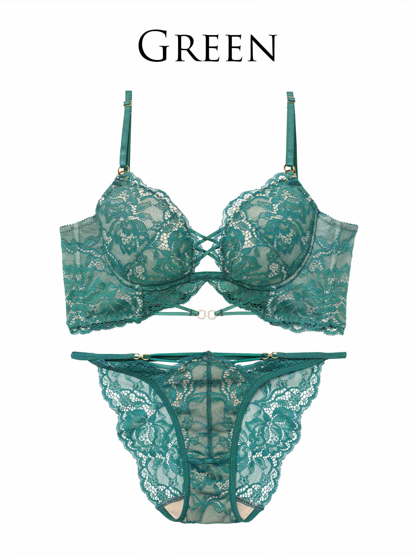 3/9新作!アリュールノクターンレース背中魅せブラジャー&バック透けフルバックショーツ