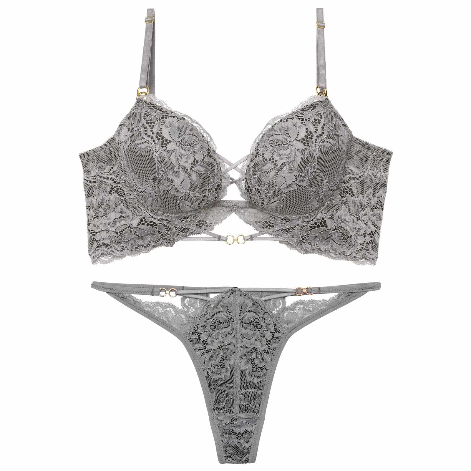 3/9新作!アリュールノクターンレース背中魅せブラジャー&バック透けTバックショーツ