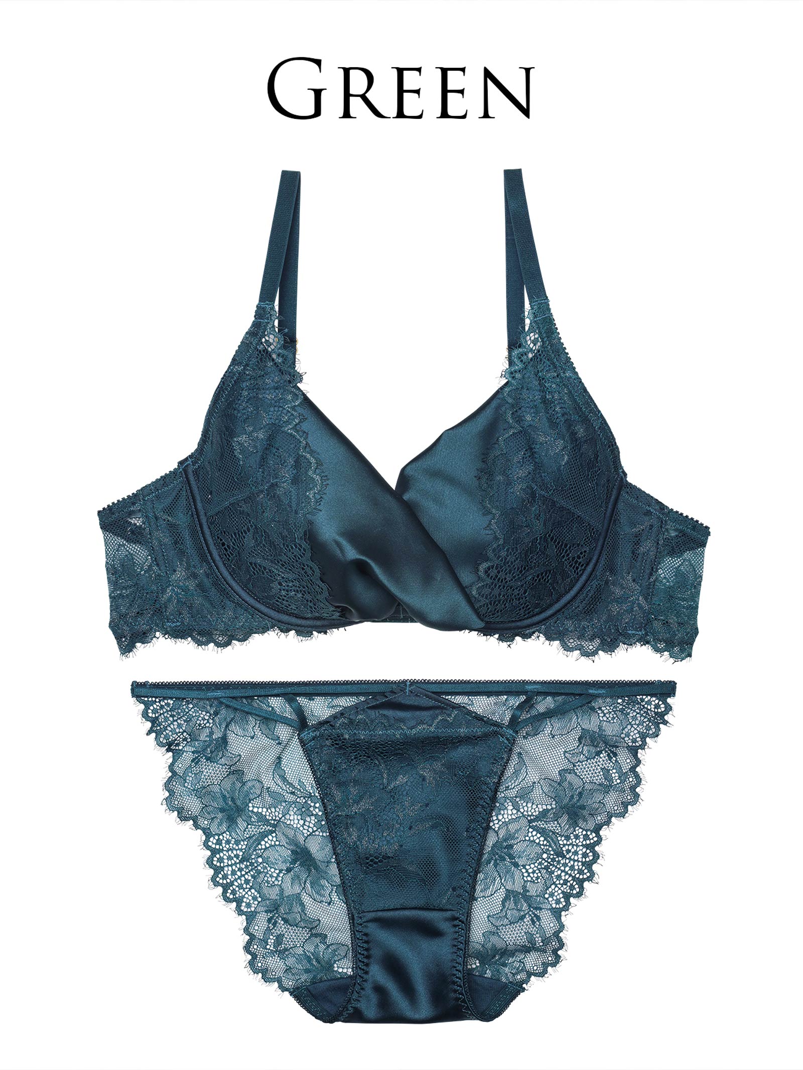 6/28再販!!【永尾まりや着用】【Reinest】グロッシーリュクスサテンブラジャー&バック透けフルバックショーツ