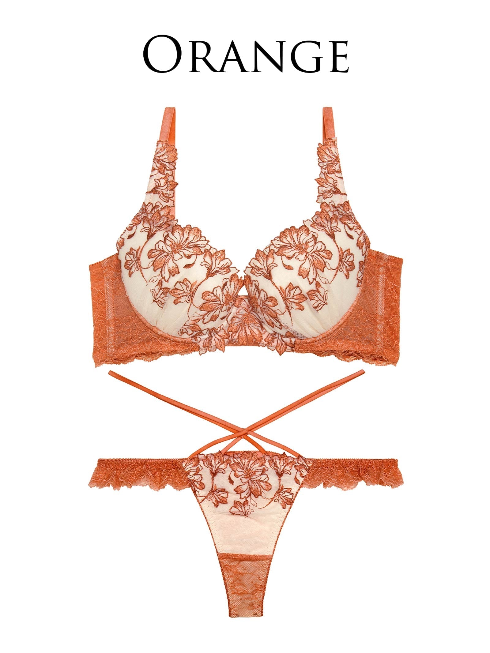 10/27新作!ビューティフォールフラワーブラジャー&バック透けTバックショーツ