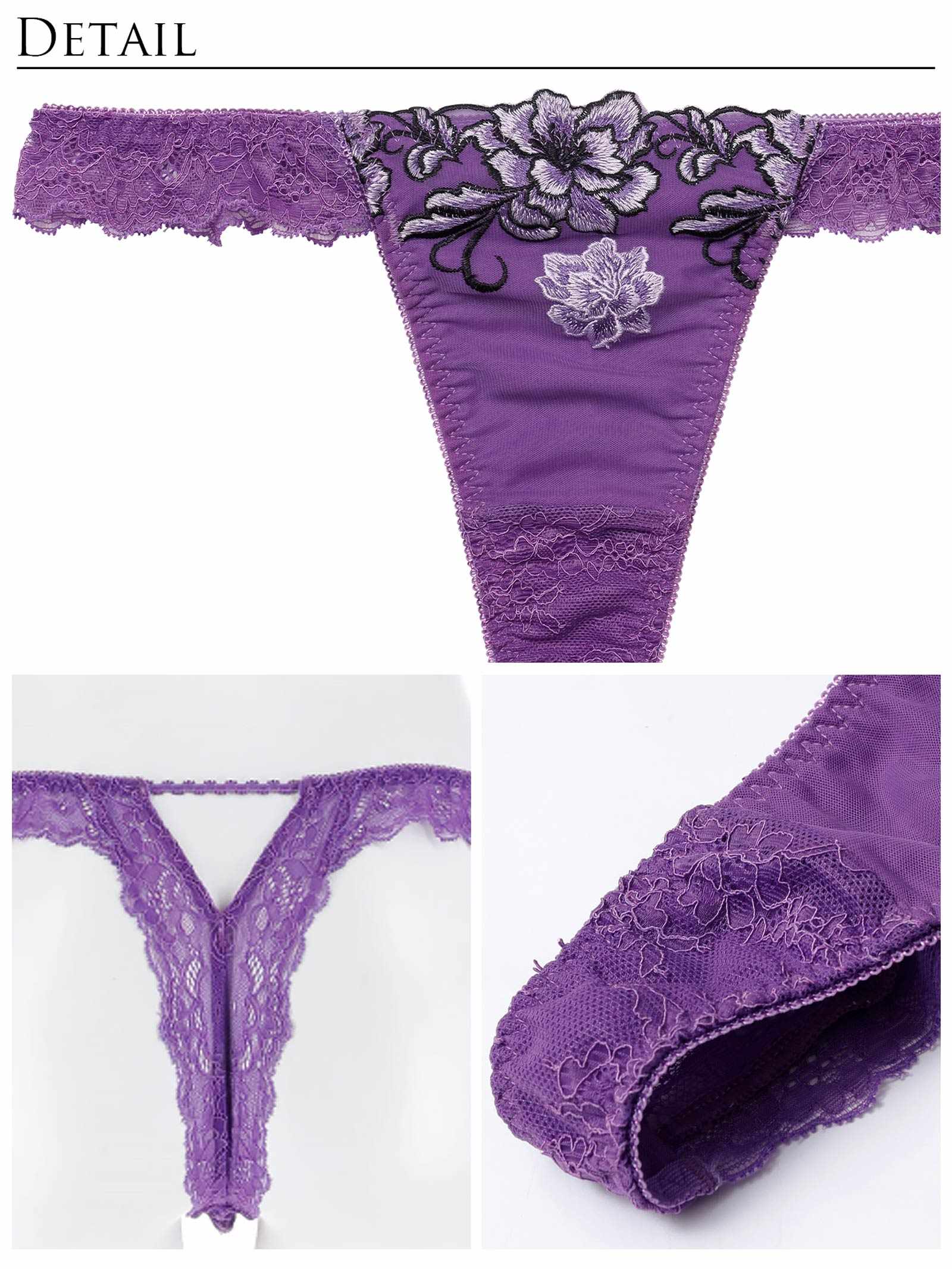 1/26新作!グラマラスブーケコードブラジャー&バック透けTバックショーツ