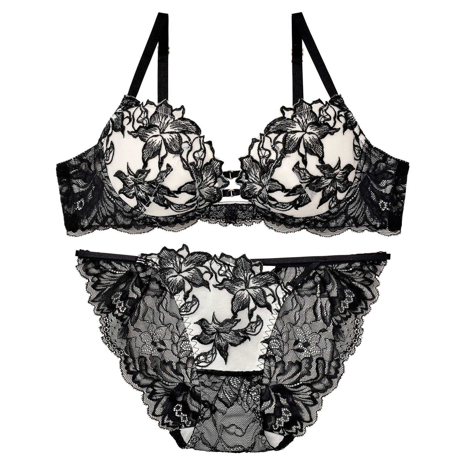 11/29再販!ラフィネアマリリスブラジャー&バック透けフルバックショーツ