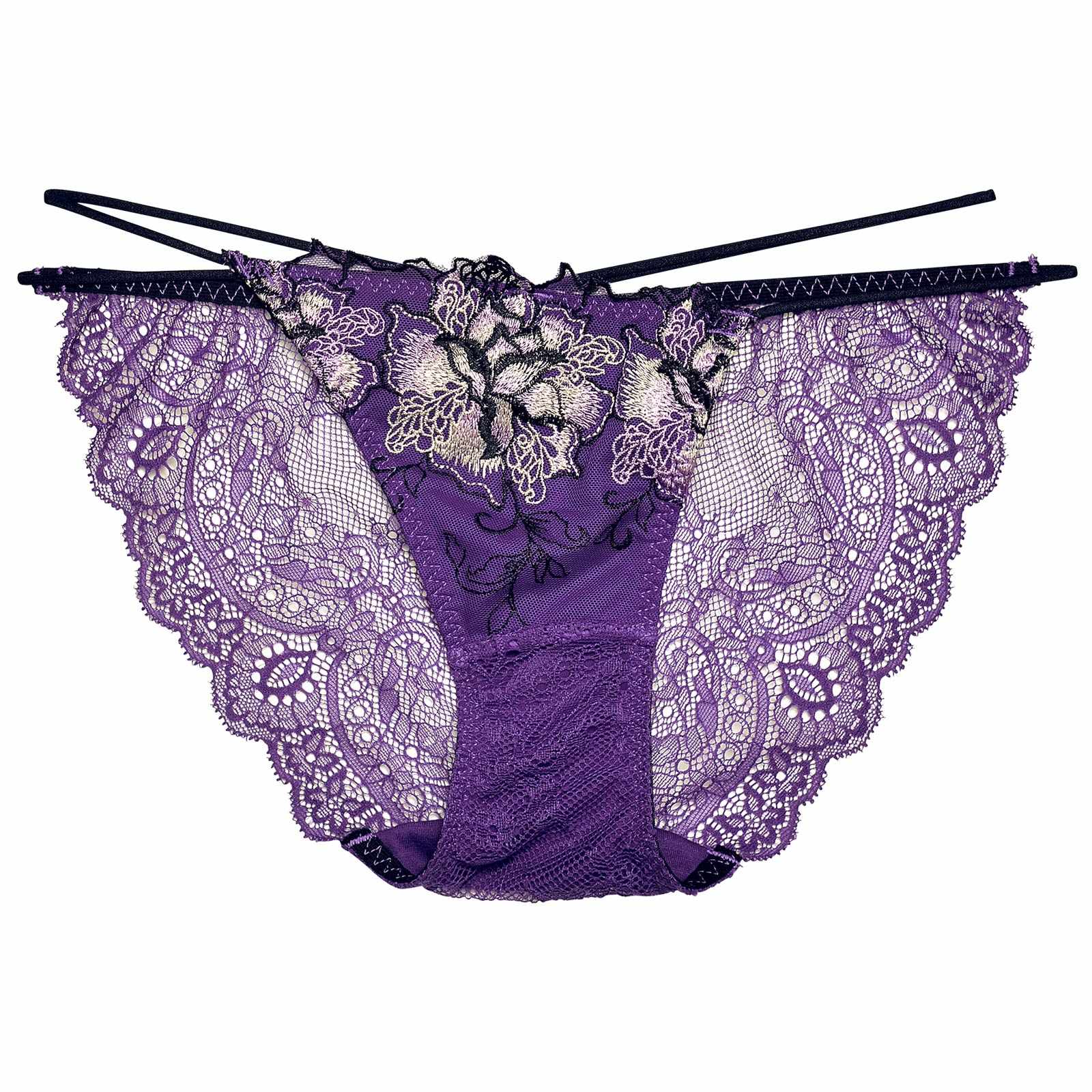 11/18再販!ファブリックレースアップフラワーバック透け選べるショーツ