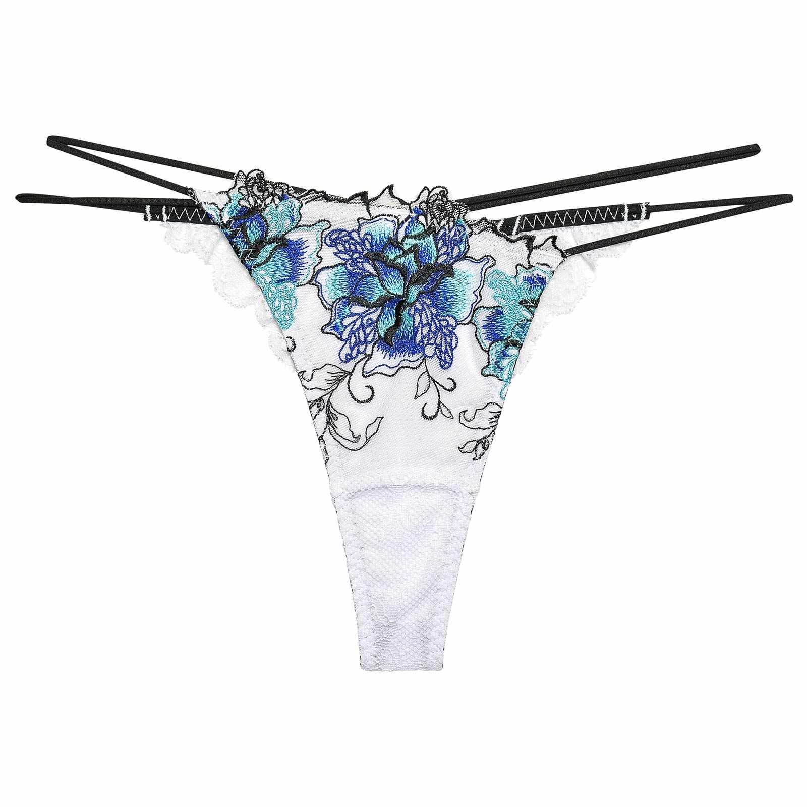 11/18再販!ファブリックレースアップフラワーバック透け選べるショーツ