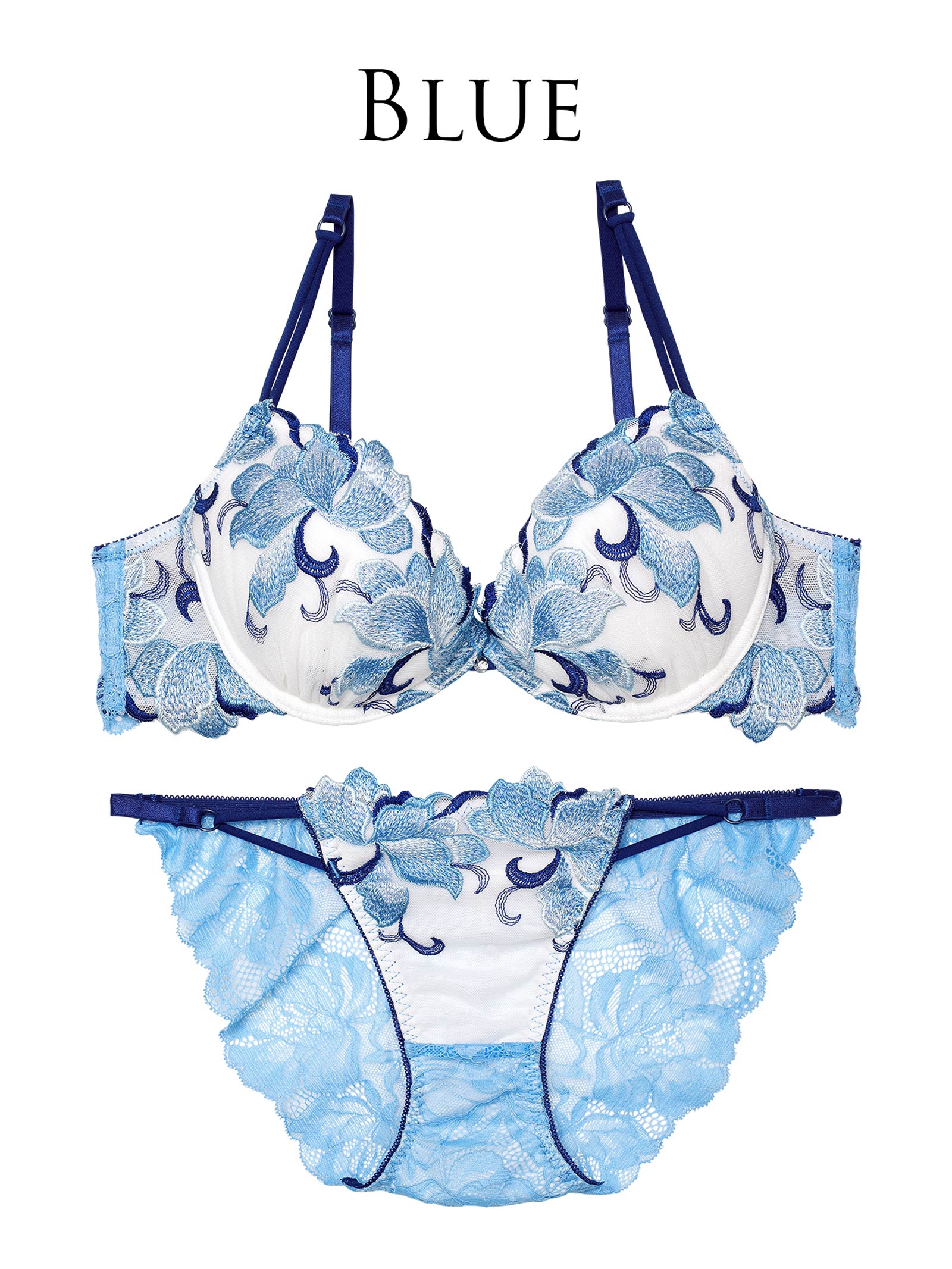 5/12新作!!【永尾まりや着用】【Reinest】ルミナスクイーンフラワーブラジャー&バック透けフルバックショーツ