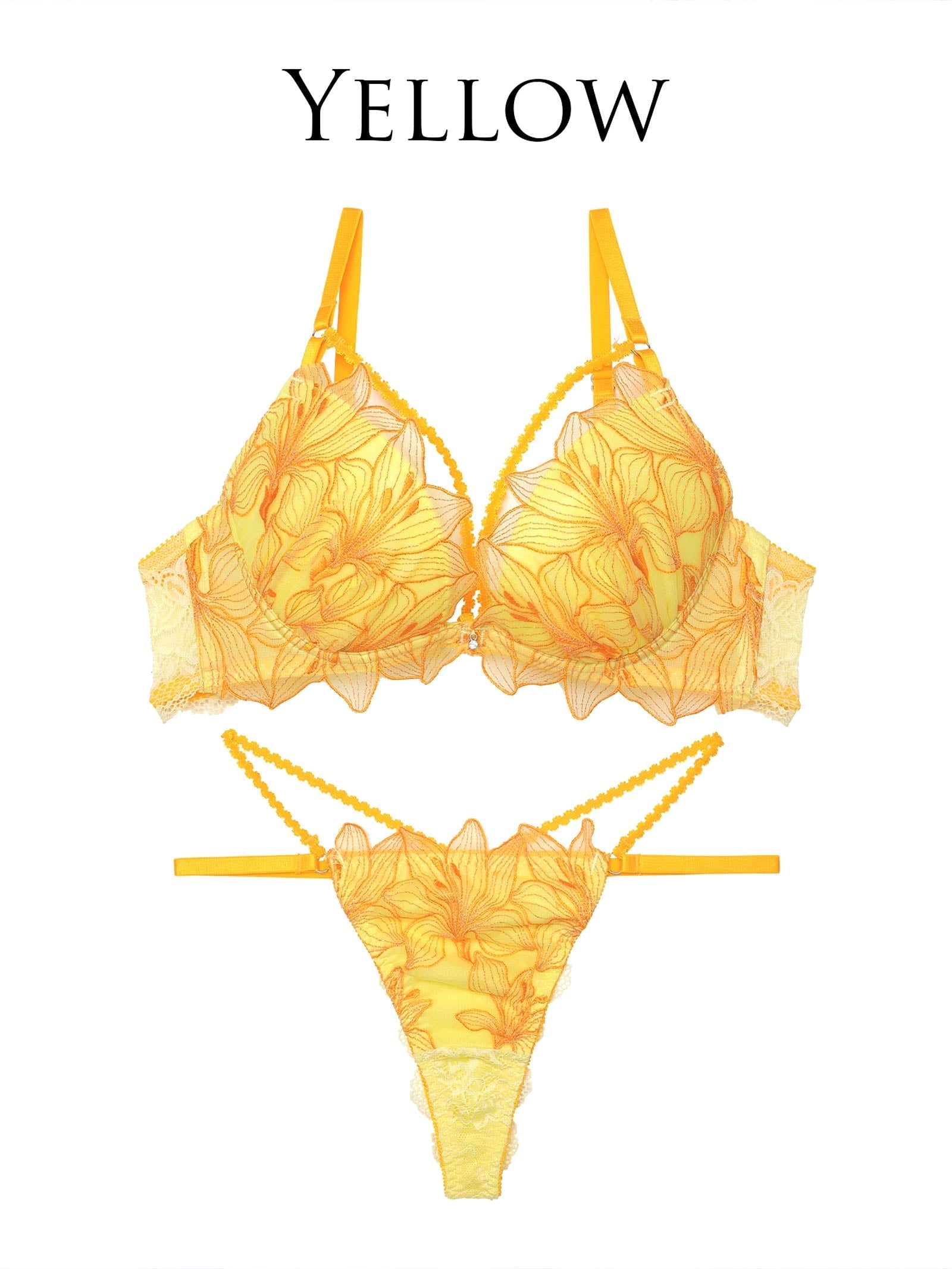 5/7新作!!【永尾まりや着用】【Reinest】セレスティアルリリーコードブラジャー&バック透けTバックショーツ