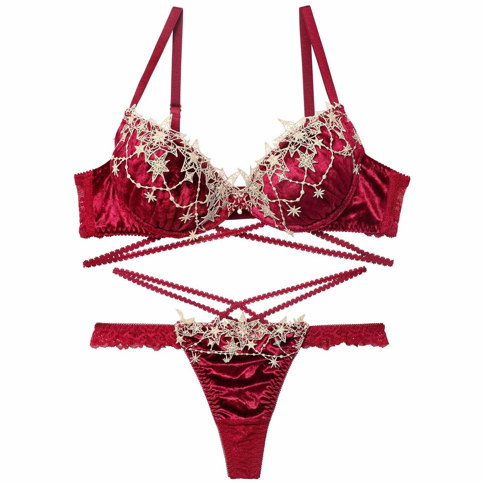 12/5再販!ノエルエトワールコードブラジャー&バック透けTバックショーツ