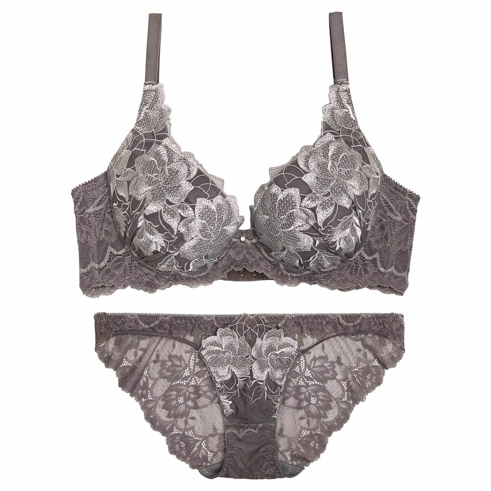 11/21新作!グラマラスピオニーカットストリング育乳脇高★魔法のブラジャー&バック透けフルバックショーツ