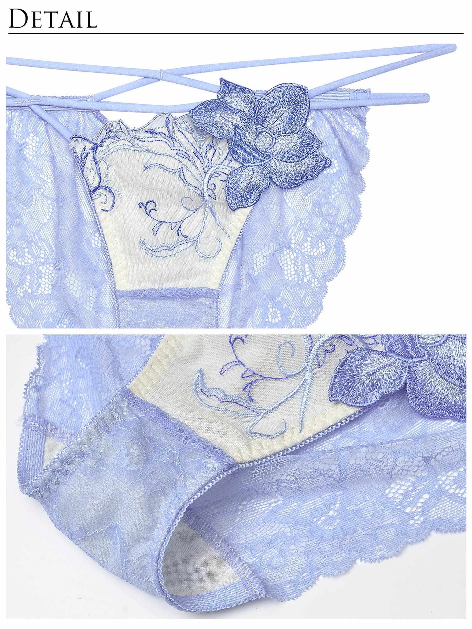 9/18新作!【Reinest】ルミナスペタルエンブロイダリーブラジャー&amp;バック透けフルバックショーツ