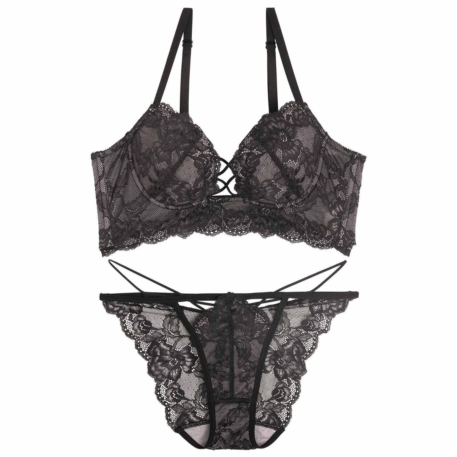 11/27再販!ダークヴィーナスコード背中魅せブラジャー&amp;バック透けフルバックショーツ