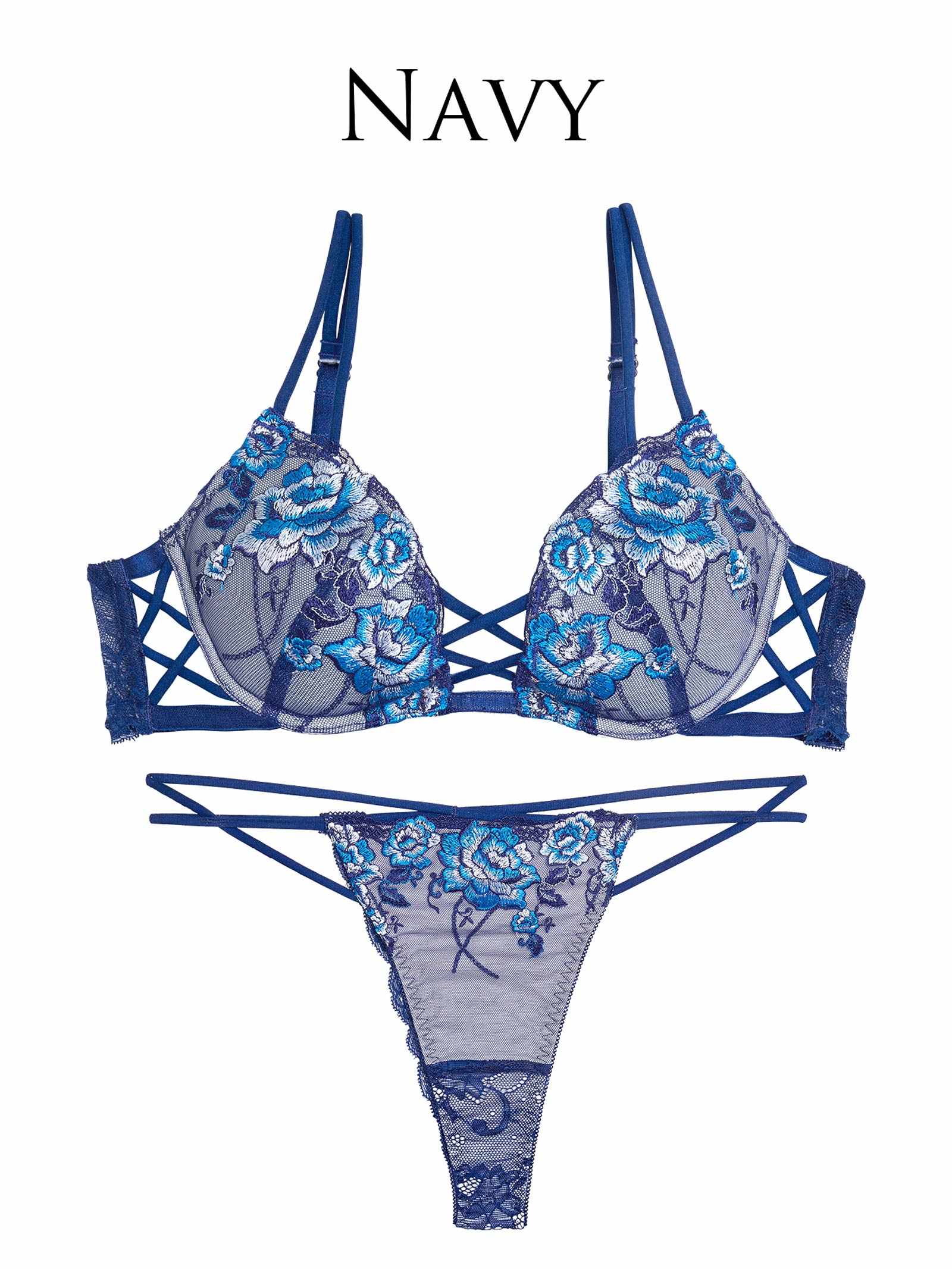 11/3新作!リュクスピオニークロスブラジャー&amp;バック透けTバックショーツ