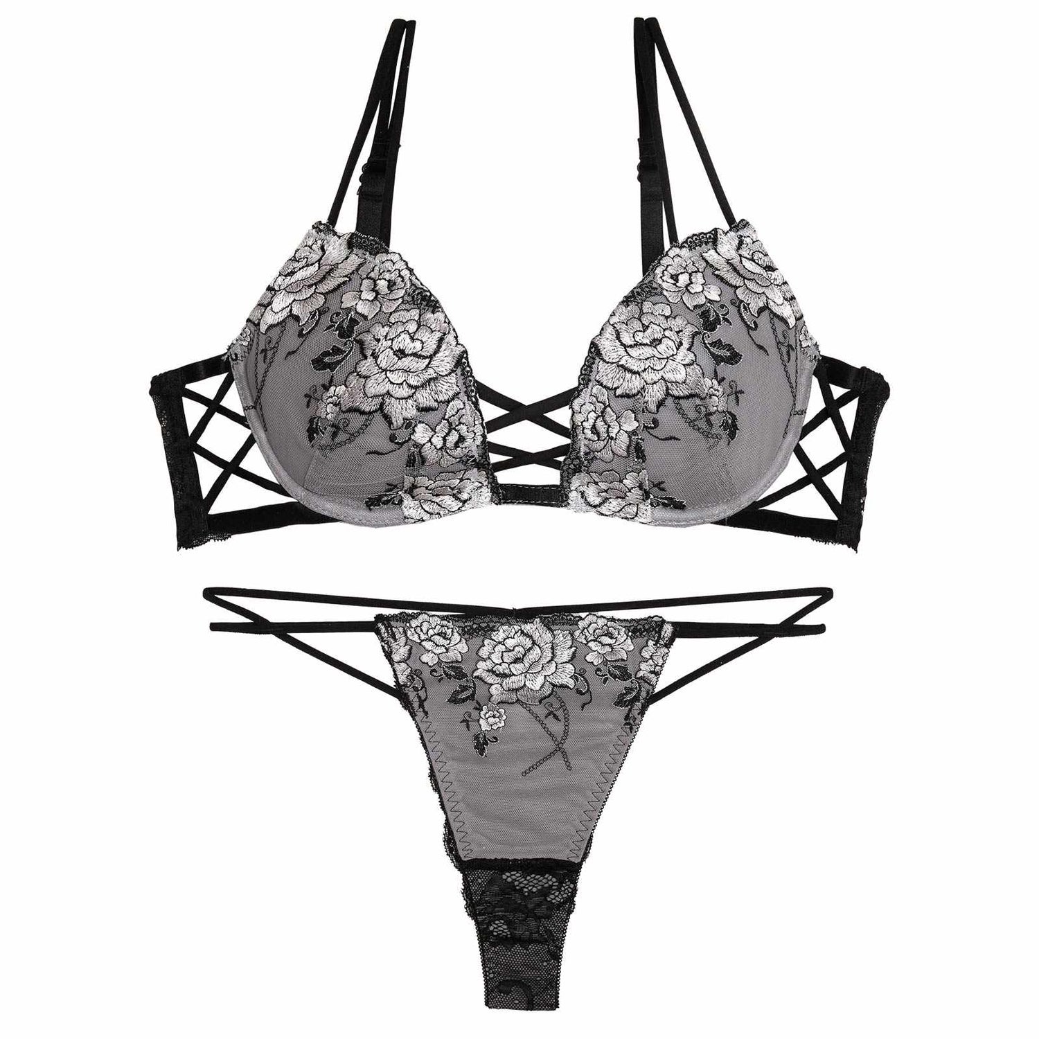 11/3新作!リュクスピオニークロスブラジャー&amp;バック透けTバックショーツ