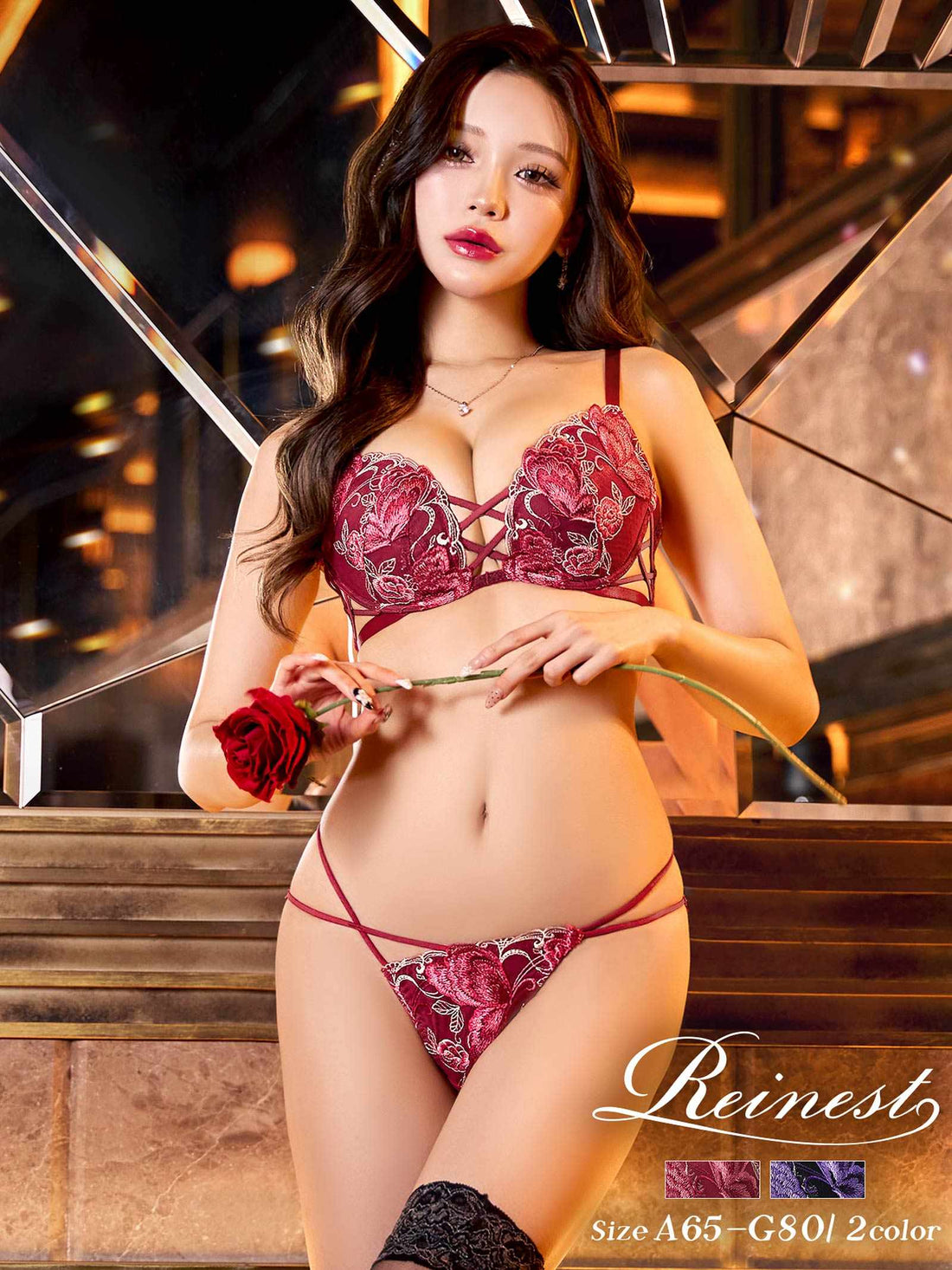 12/12新作!バタフリークロスアップブラジャー＆バック透けフルバックショーツ