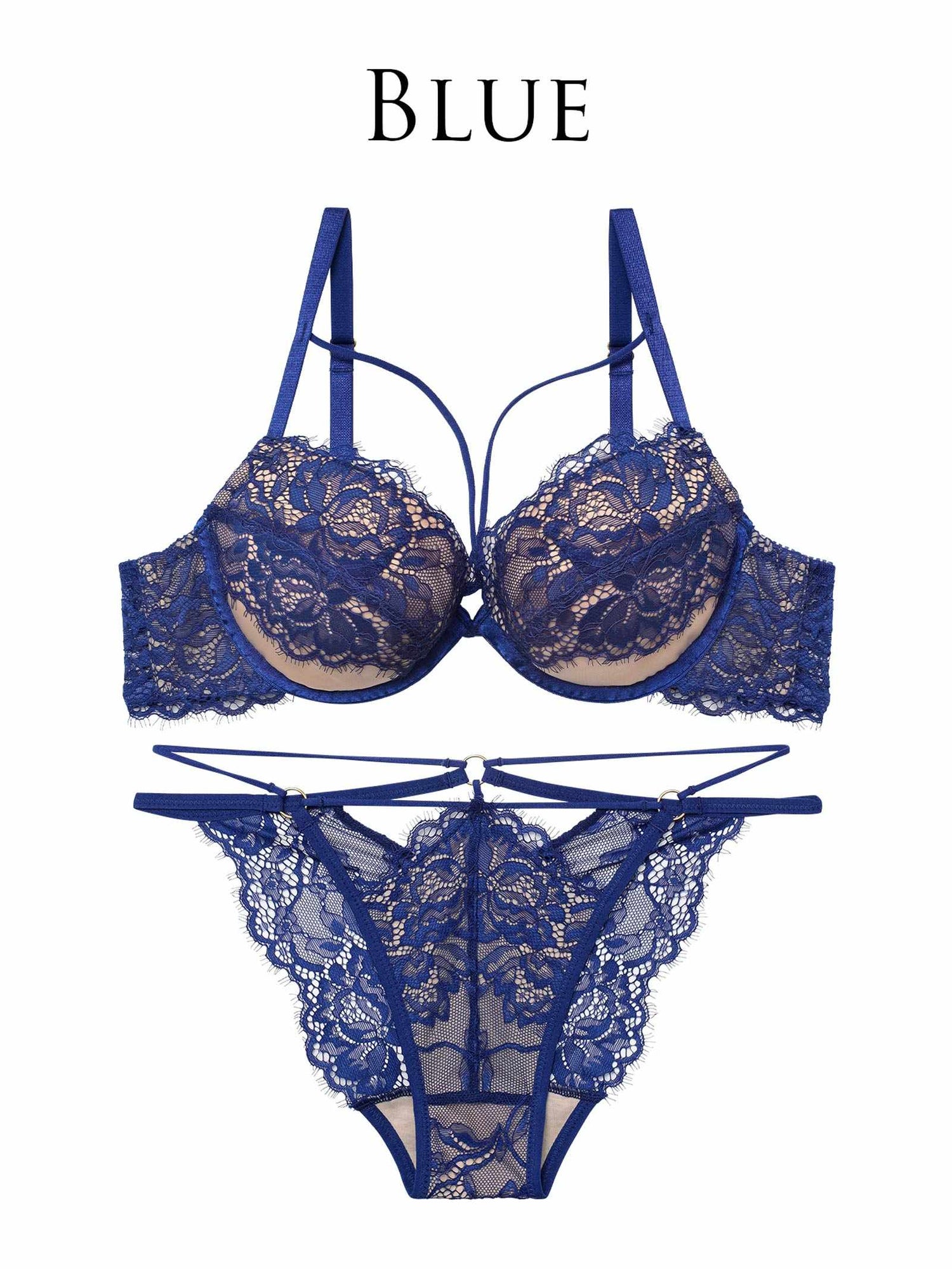 2/13新作!アグレアーブルレースコードブラジャー&amp;バック透けフルバックショーツ
