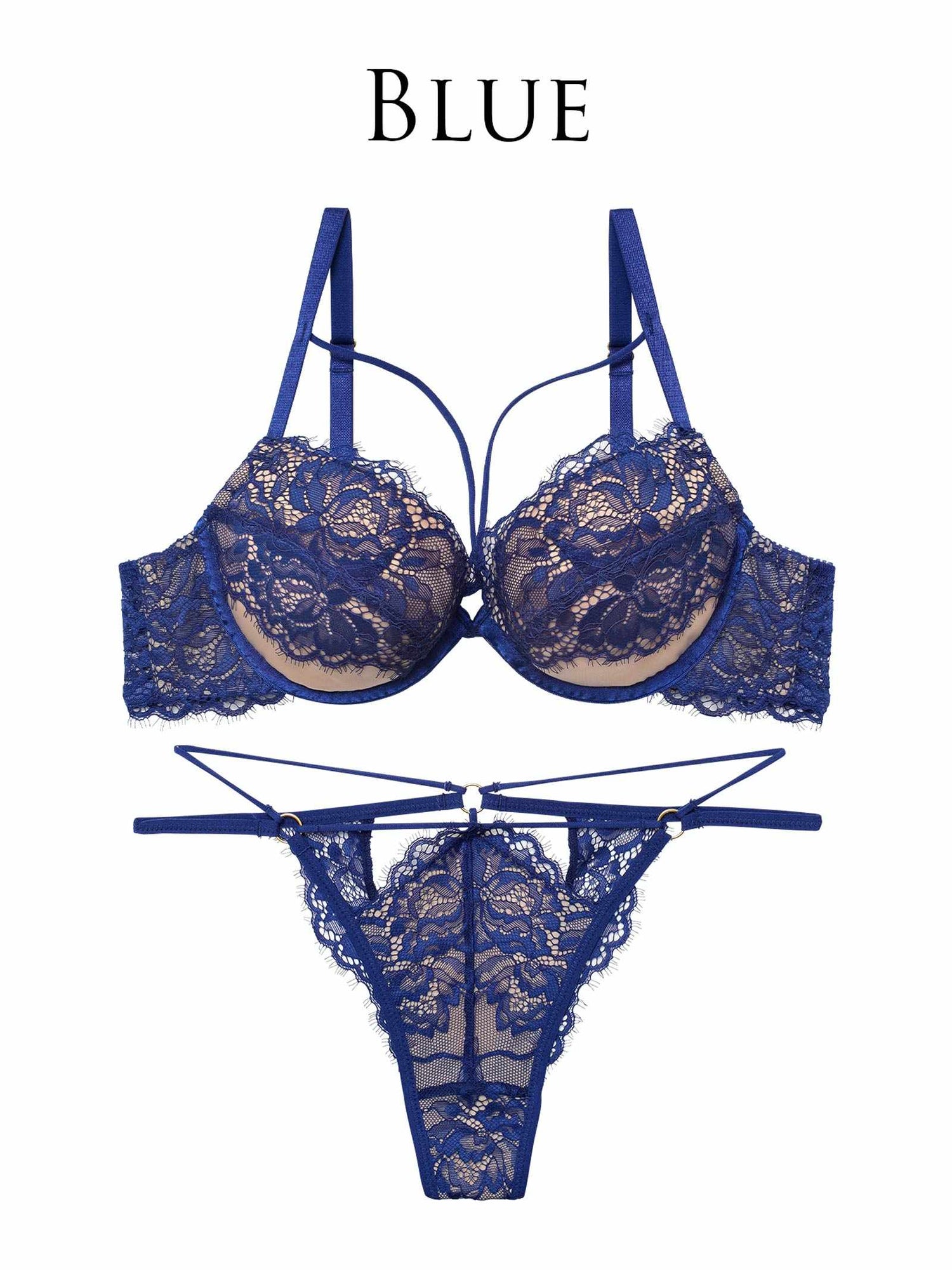 2/13新作!アグレアーブルレースコードブラジャー&amp;バック透けTバックショーツ