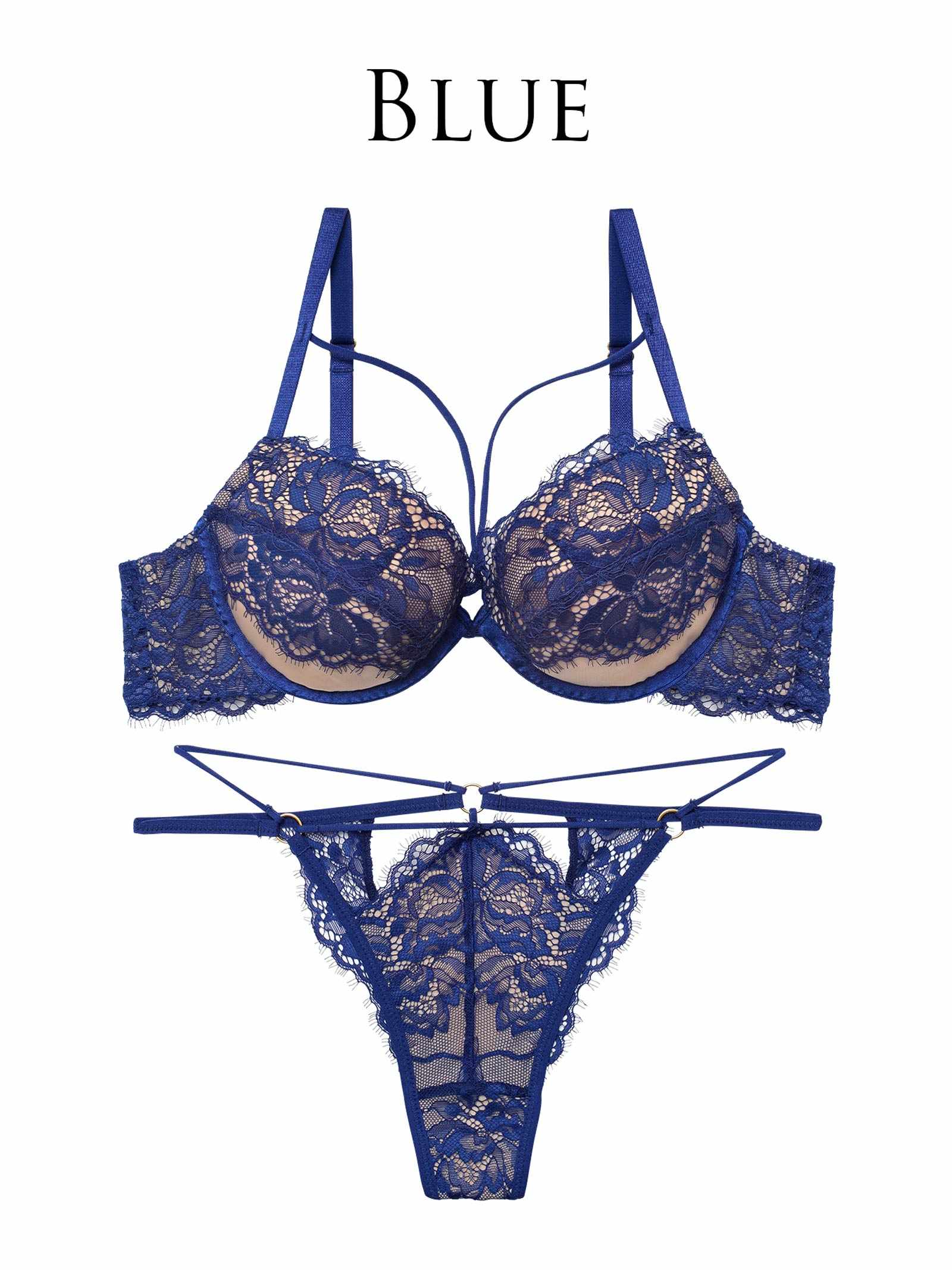 2/13新作!アグレアーブルレースコードブラジャー&amp;バック透けTバックショーツ