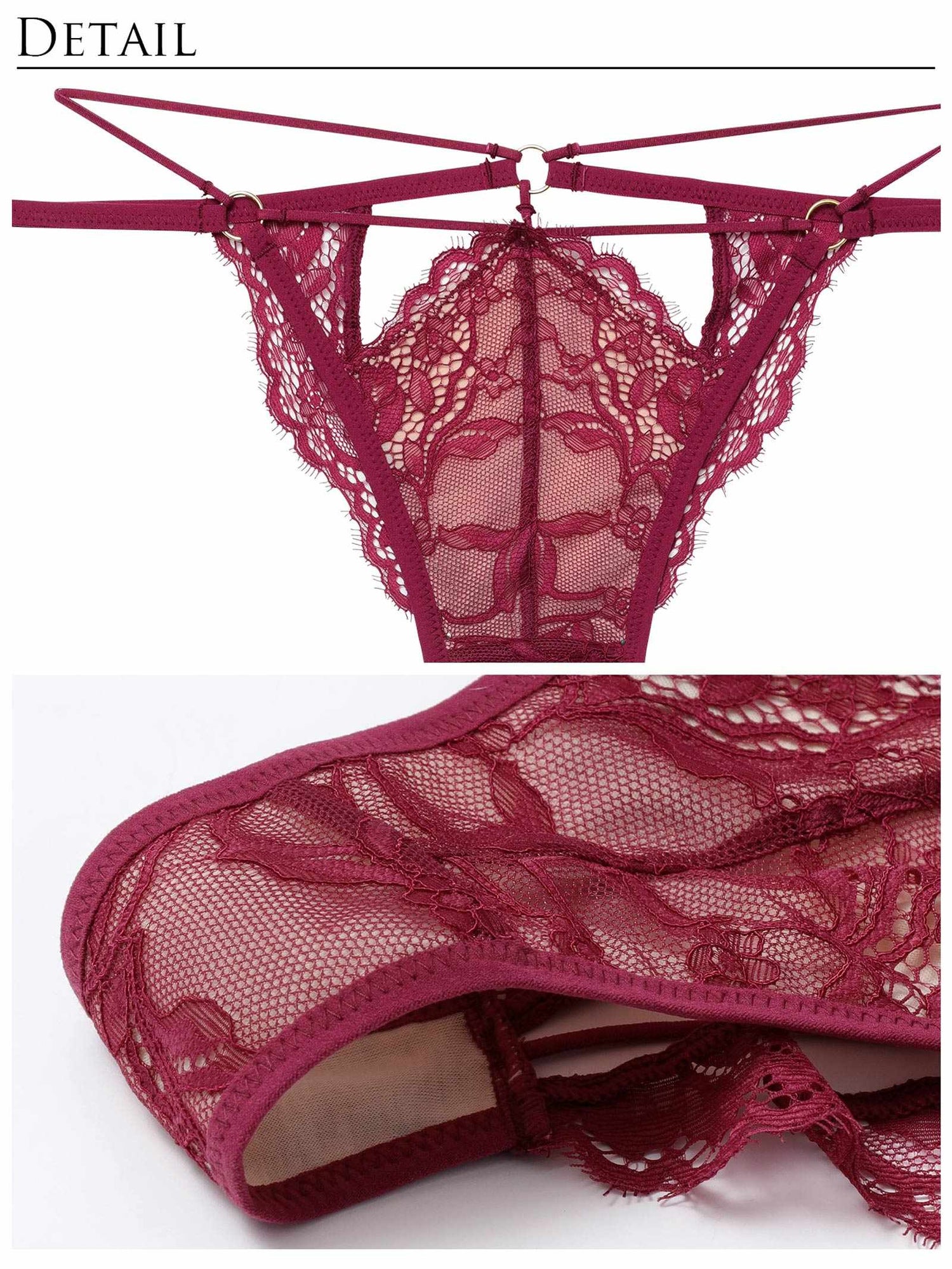 2/13新作!アグレアーブルレースコードブラジャー&amp;バック透けTバックショーツ