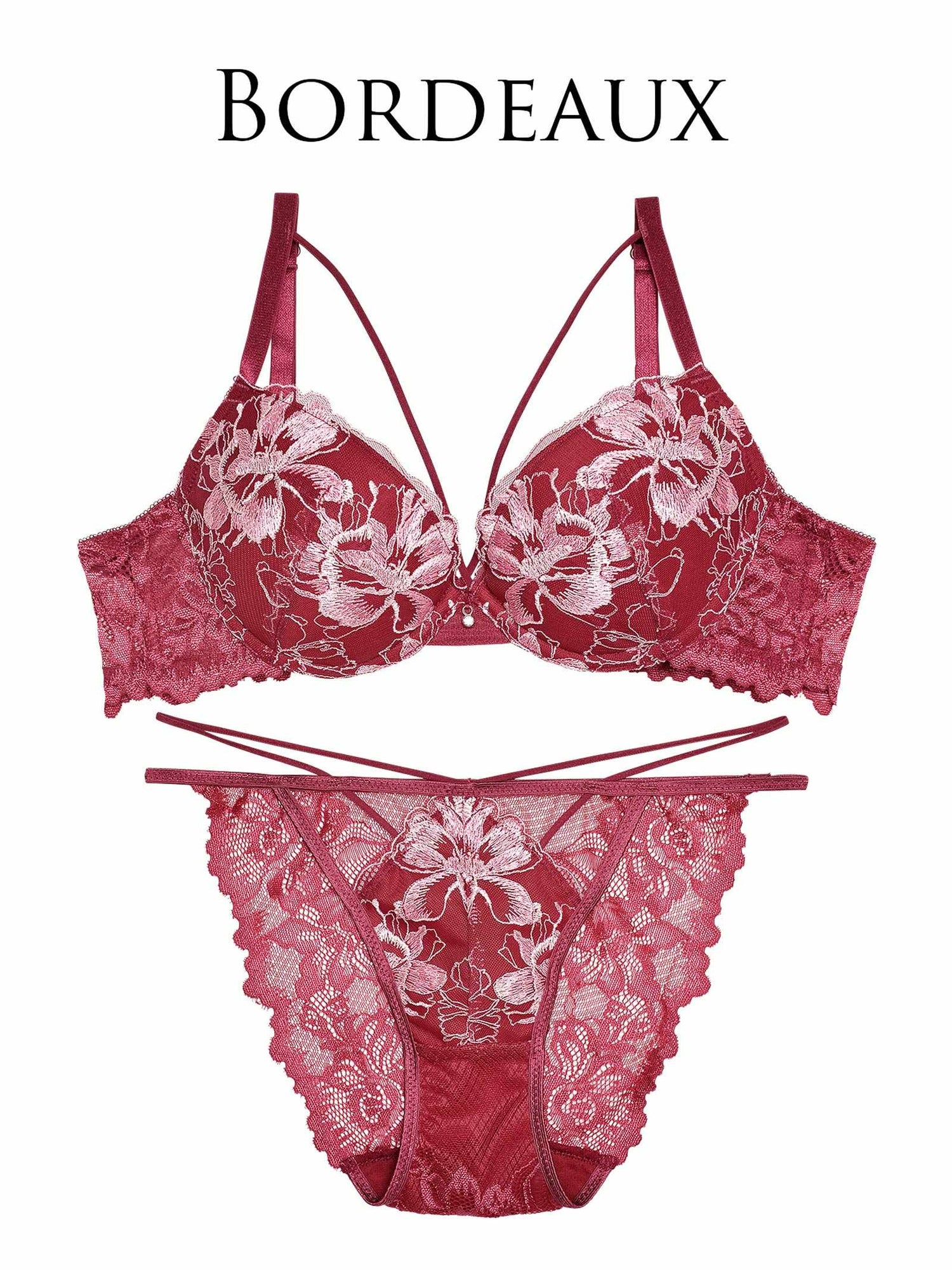 3/13新作!【Reinest】フィオーレコードレースブラジャー&amp;バック透けフルバックショーツ