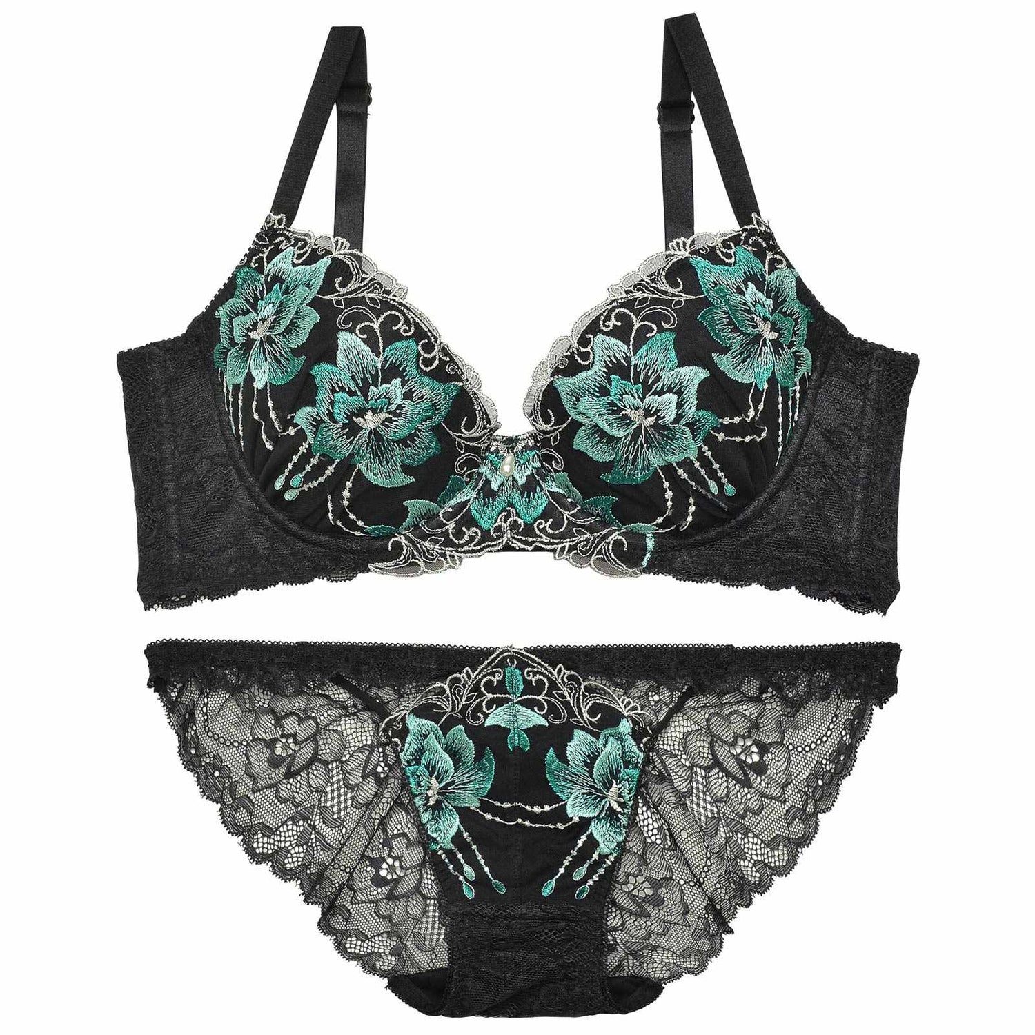 トワイライトブルーム育乳脇高★魔法のブラジャー&amp;バック透けフルバックショーツ
