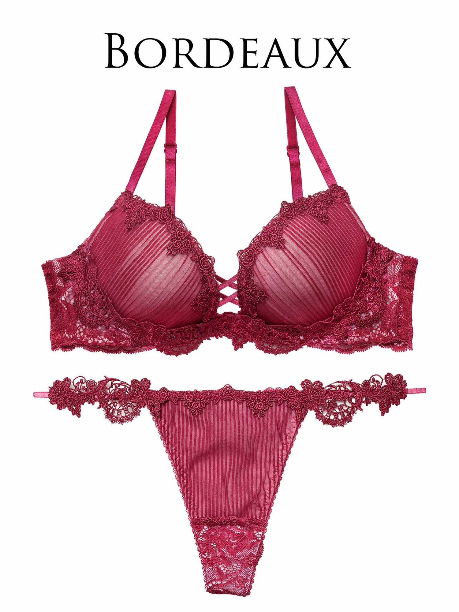 3/18新作!ドレッシーチュールプリーツブラジャー&amp;バック透けTバックショーツ