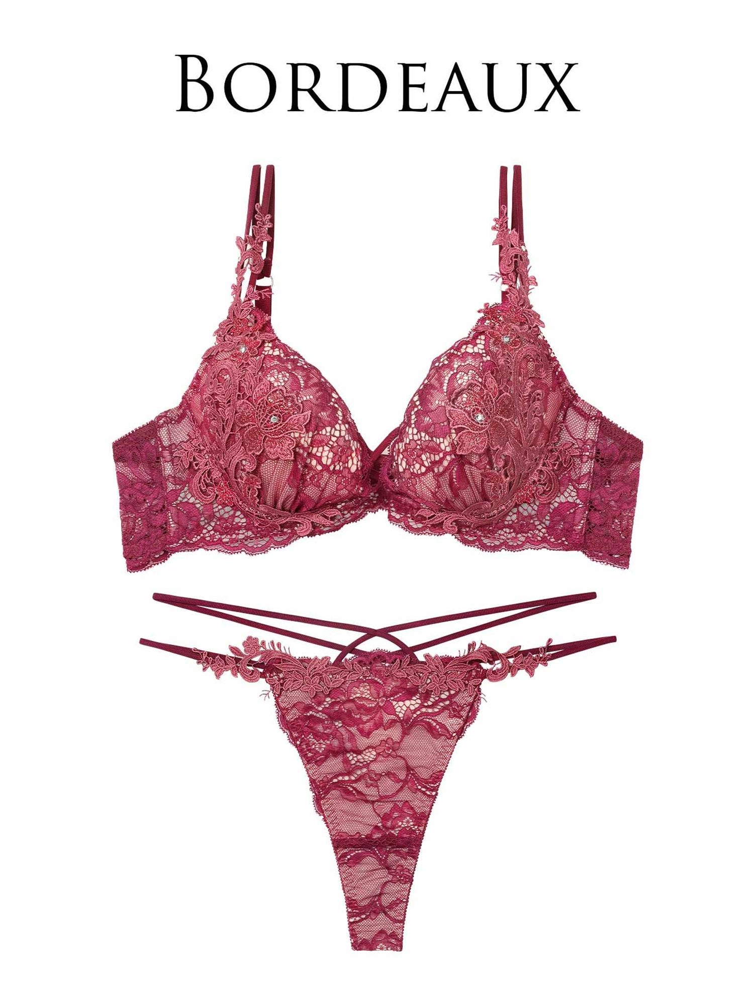 11/12新作!ロイヤルブルームレースブラジャー&amp;バック透けTバックショーツ