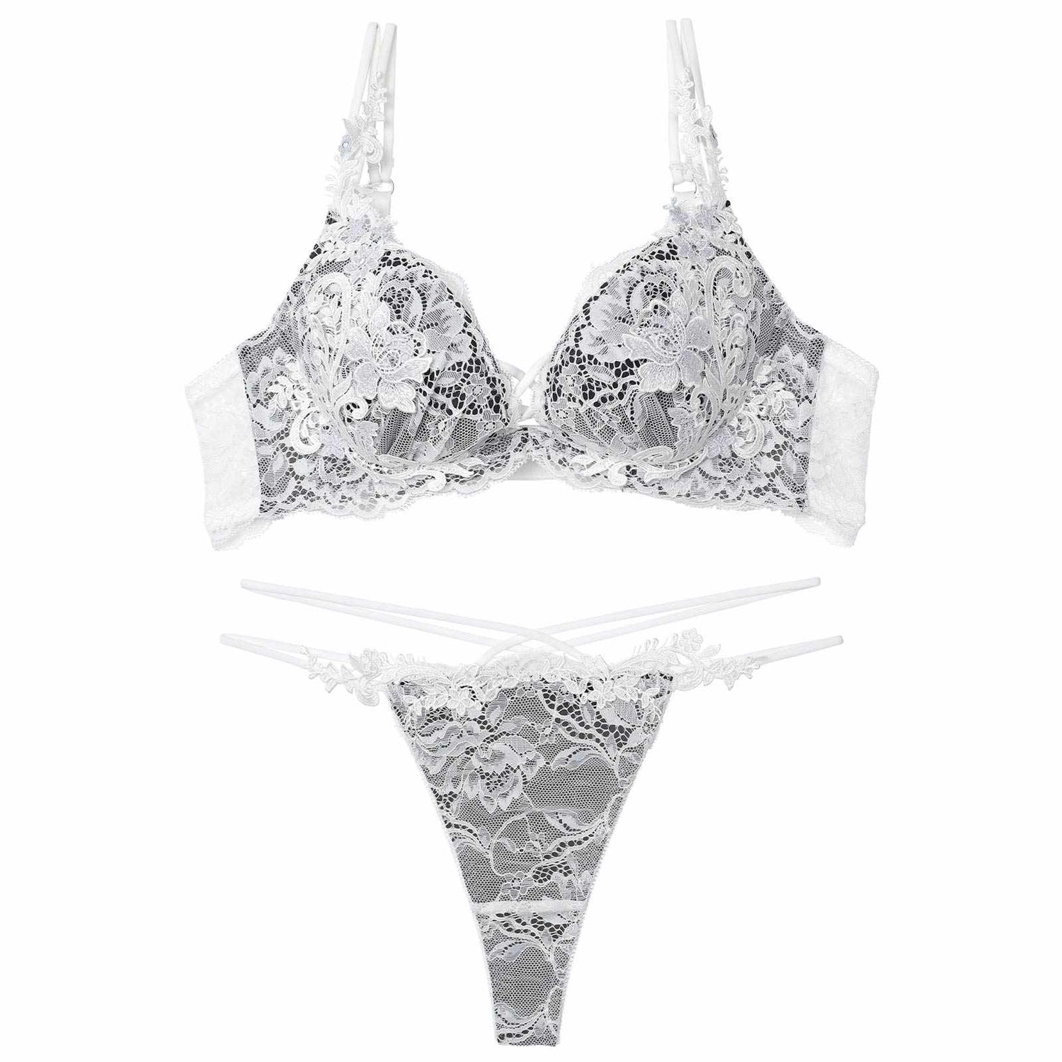 11/12新作!ロイヤルブルームレースブラジャー&amp;バック透けTバックショーツ