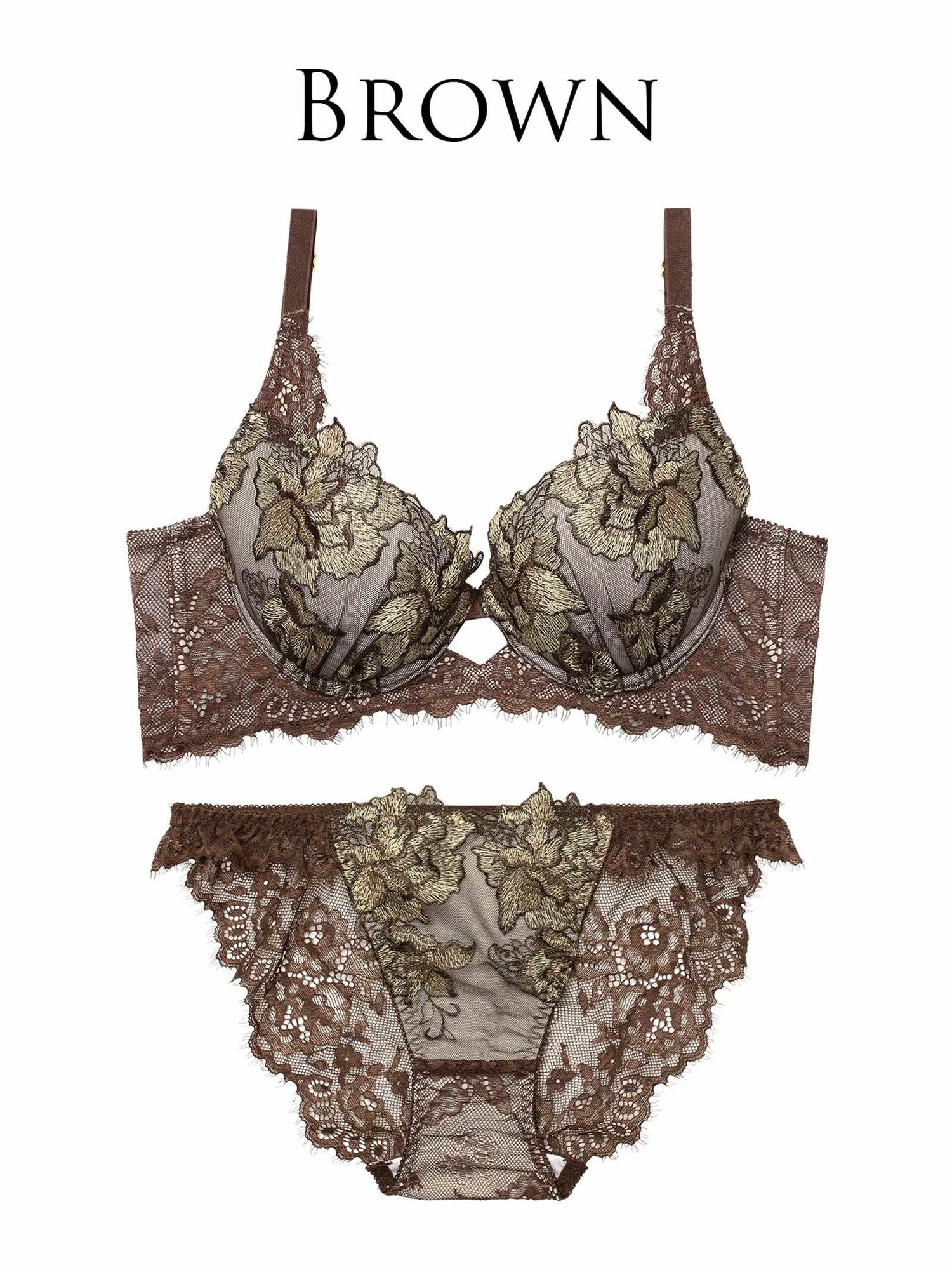 12/19新作!シャルムローズレース育乳脇高★魔法のブラジャー&amp;バック透けフルバックショーツ