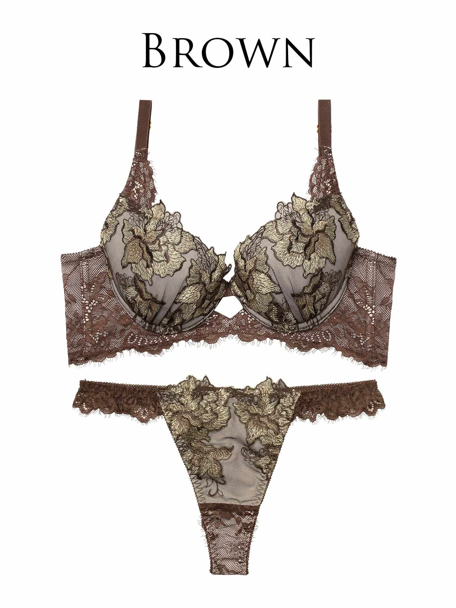 12/19新作!シャルムローズレース育乳脇高★魔法のブラジャー&amp;バック透けTバックショーツ