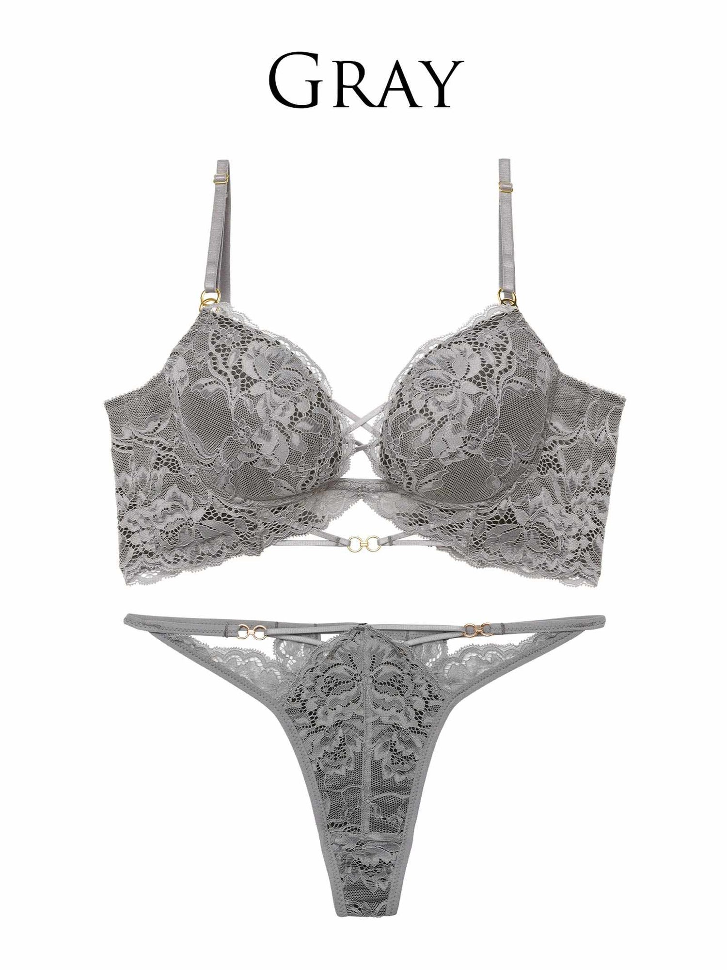 3/9新作!アリュールノクターンレース背中魅せブラジャー＆バック透けTバックショーツ