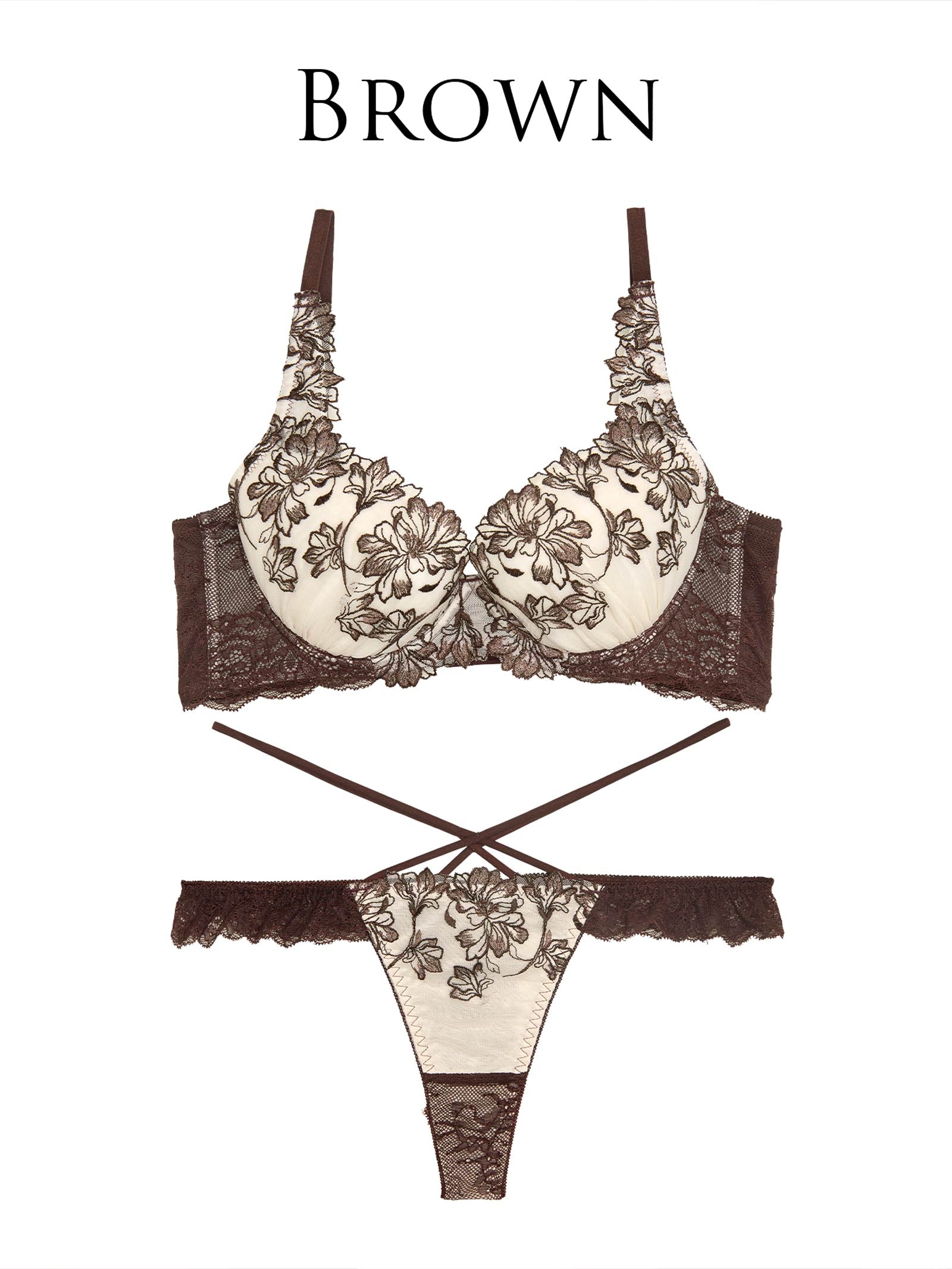 10/27新作!ビューティフォールフラワーブラジャー&amp;バック透けTバックショーツ