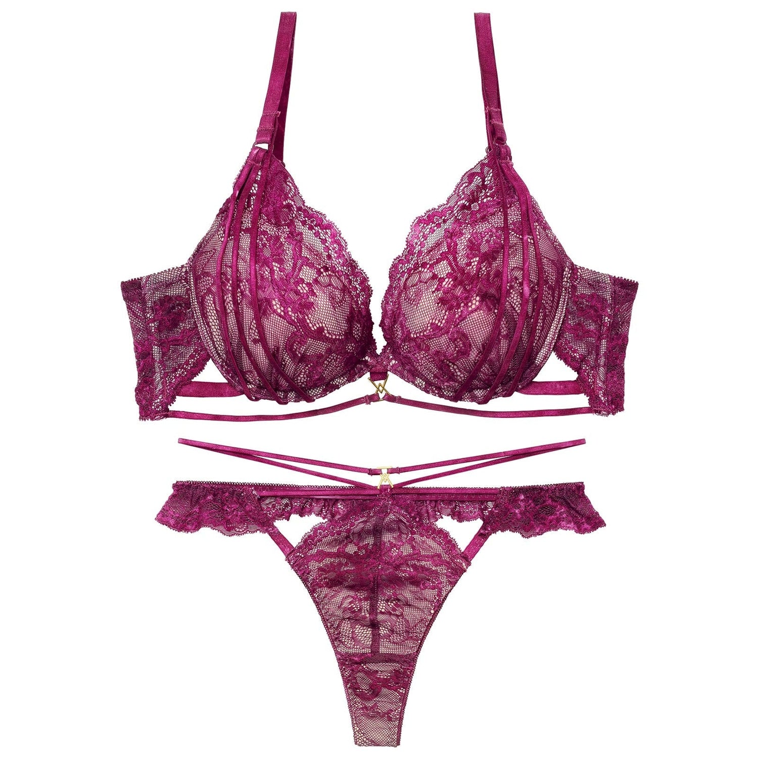 2/4新作!センシュアルレーシィコードブラジャー&amp;バック透けTバックショーツ