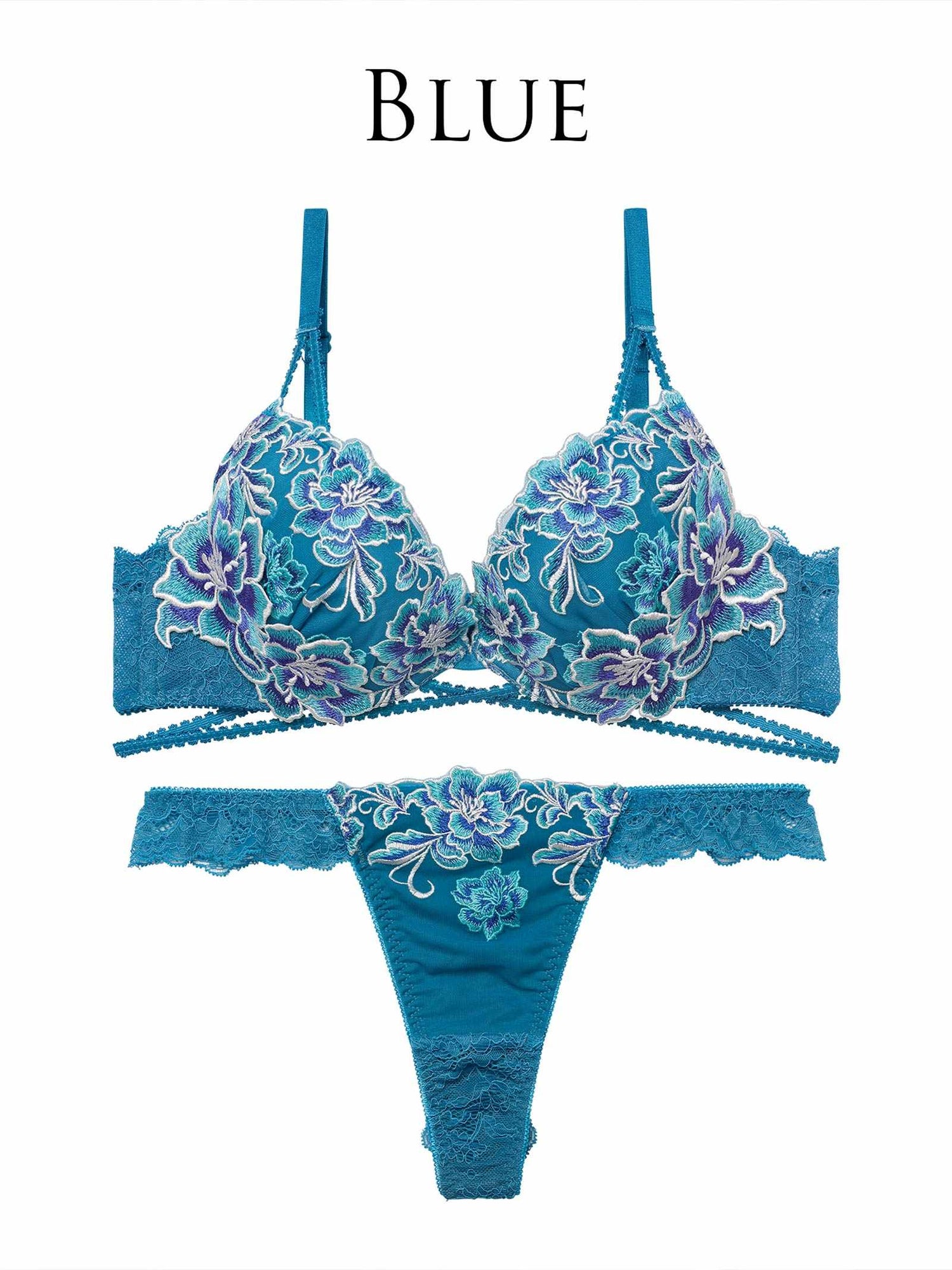 1/26新作!グラマラスブーケコードブラジャー＆バック透けTバックショーツ