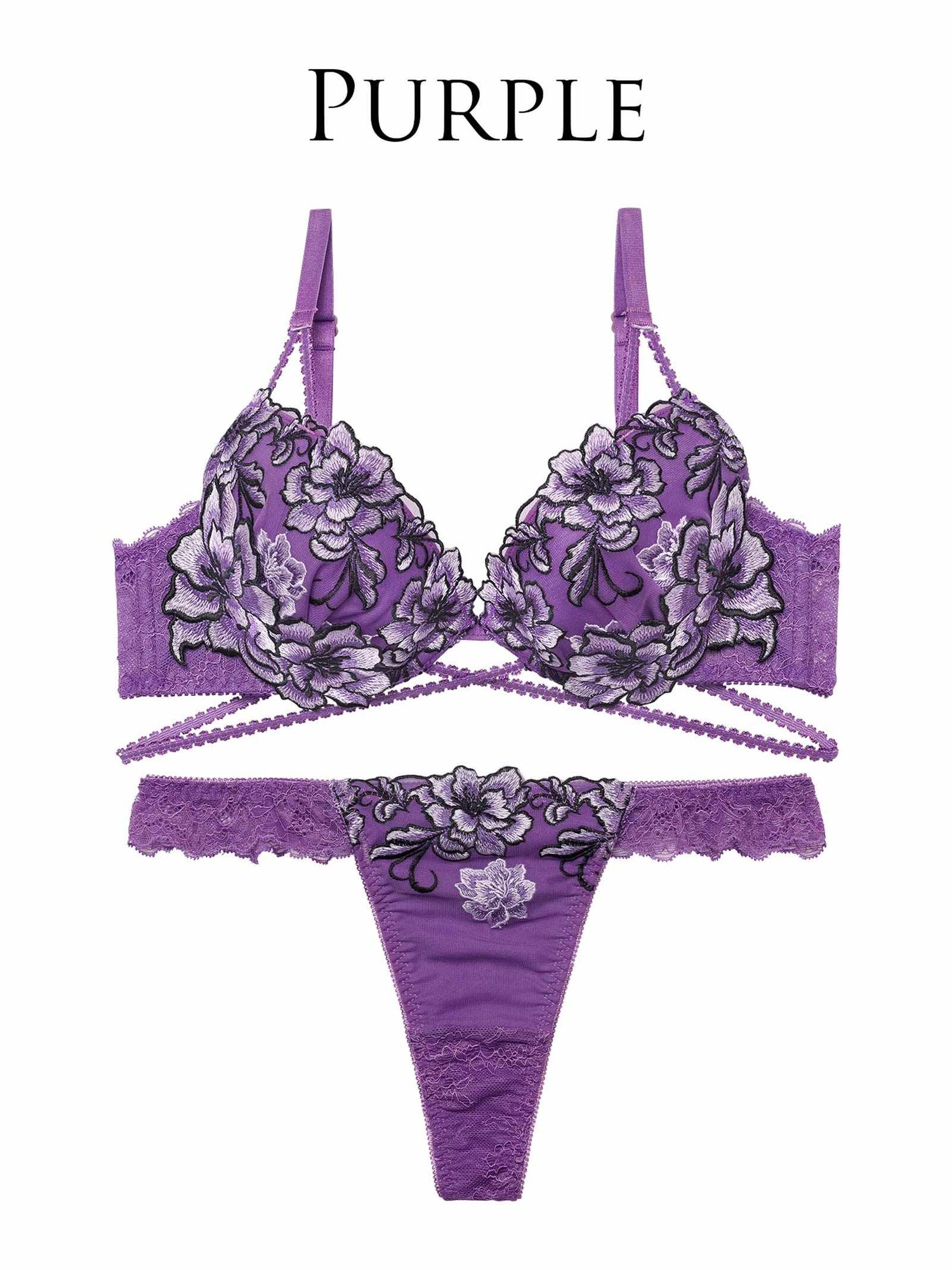 1/26新作!グラマラスブーケコードブラジャー＆バック透けTバックショーツ