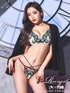2/19新作!【Reinest】クラシカルアイビーブラジャー&バック透けTバックショーツ