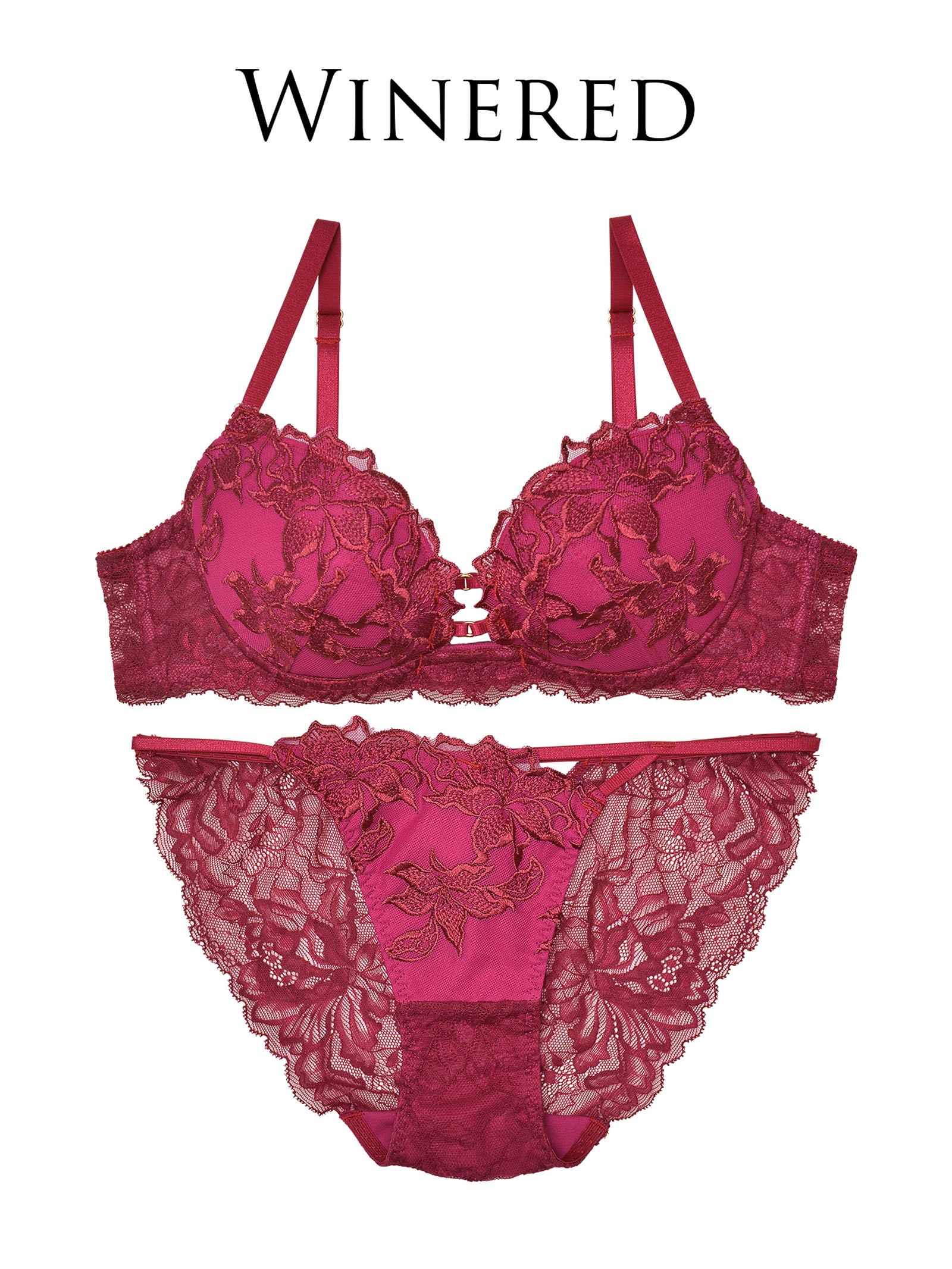 11/22新作!【Reinest】ラフィネアマリリスブラジャー&amp;バック透けフルバックショーツ