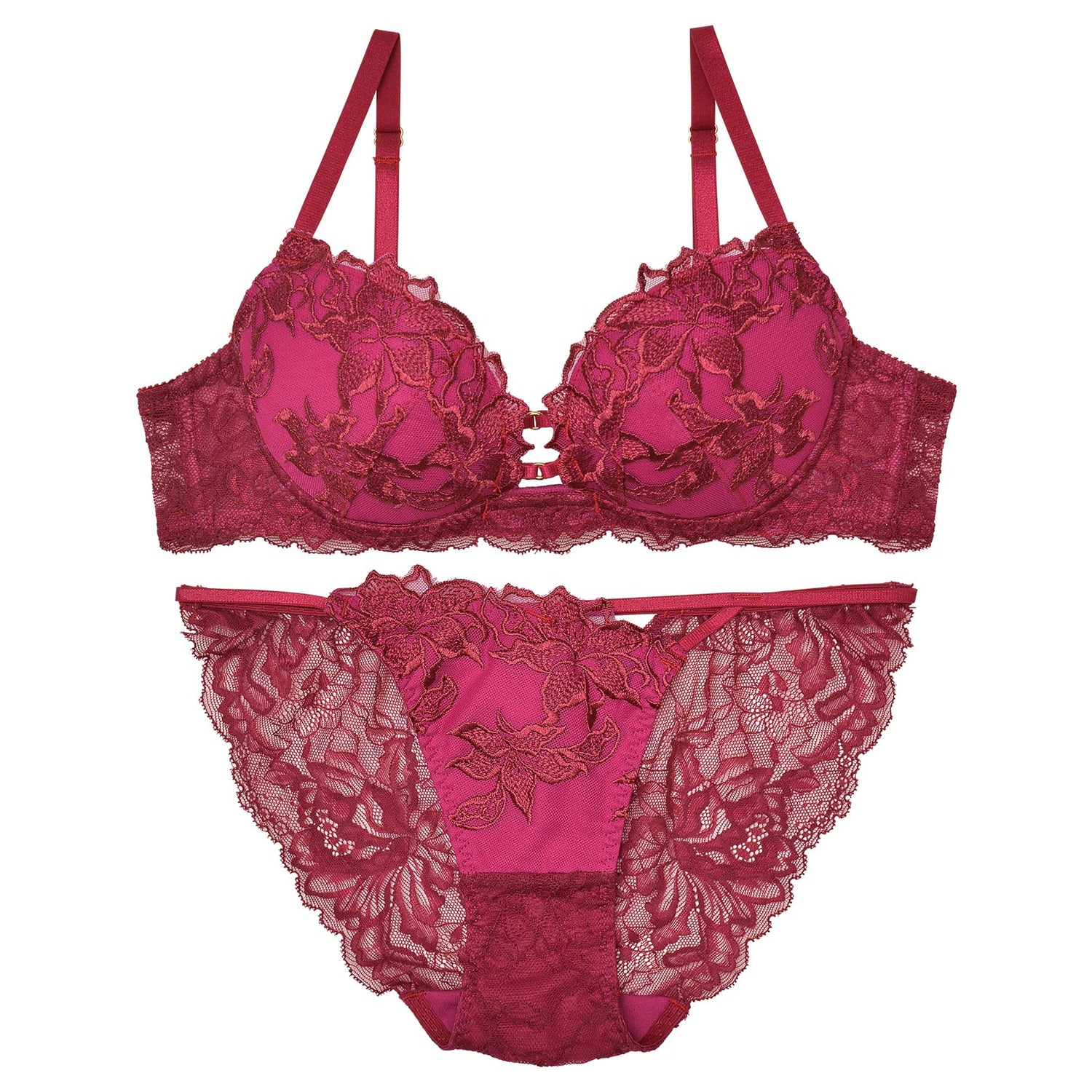 11/29再販!ラフィネアマリリスブラジャー&amp;バック透けフルバックショーツ