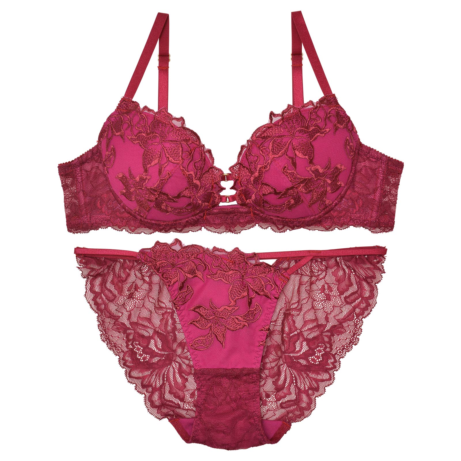 11/29再販!ラフィネアマリリスブラジャー&amp;バック透けフルバックショーツ