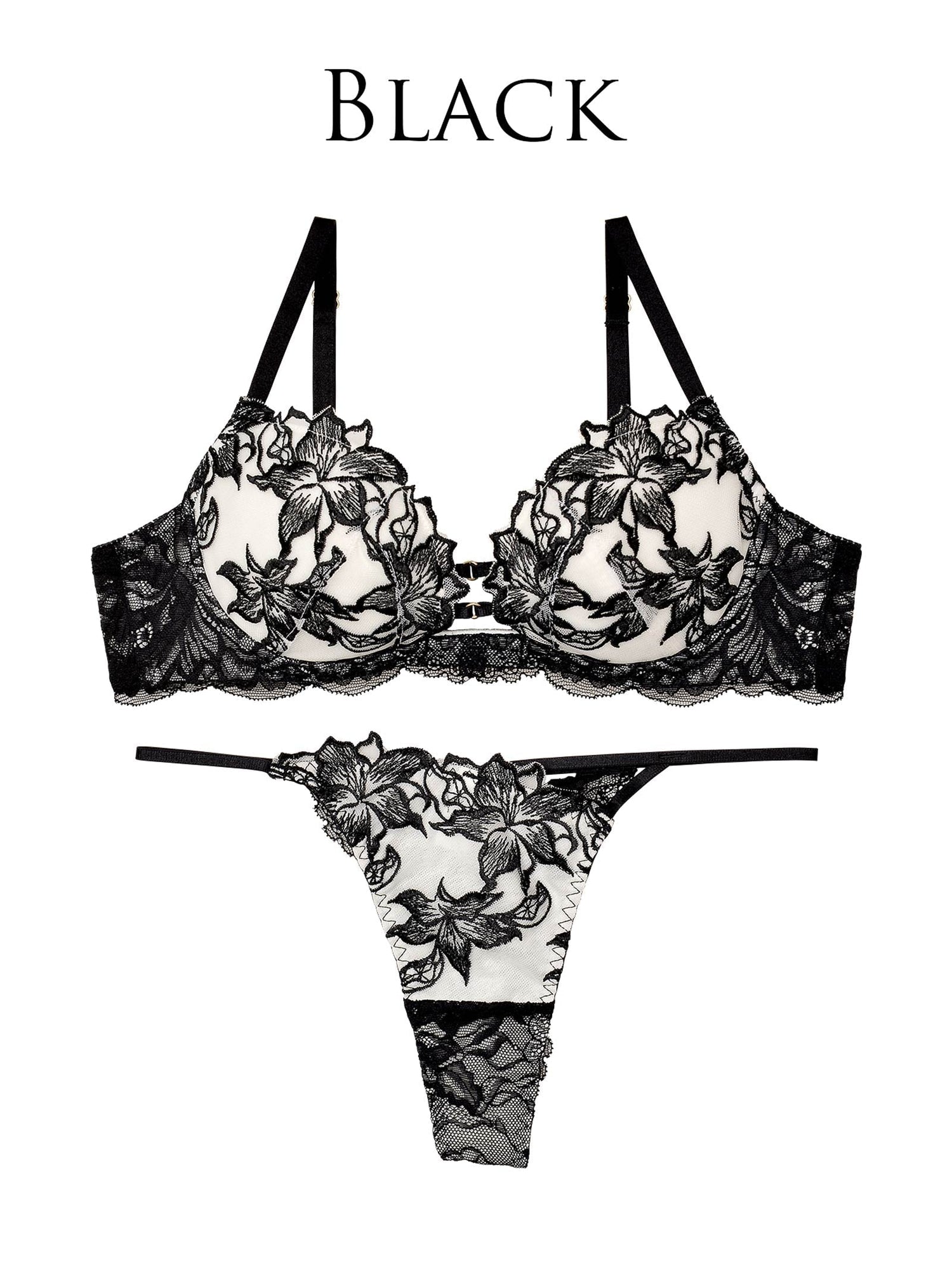 11/22新作!【Reinest】ラフィネアマリリスブラジャー&amp;バック透けTバックショーツ