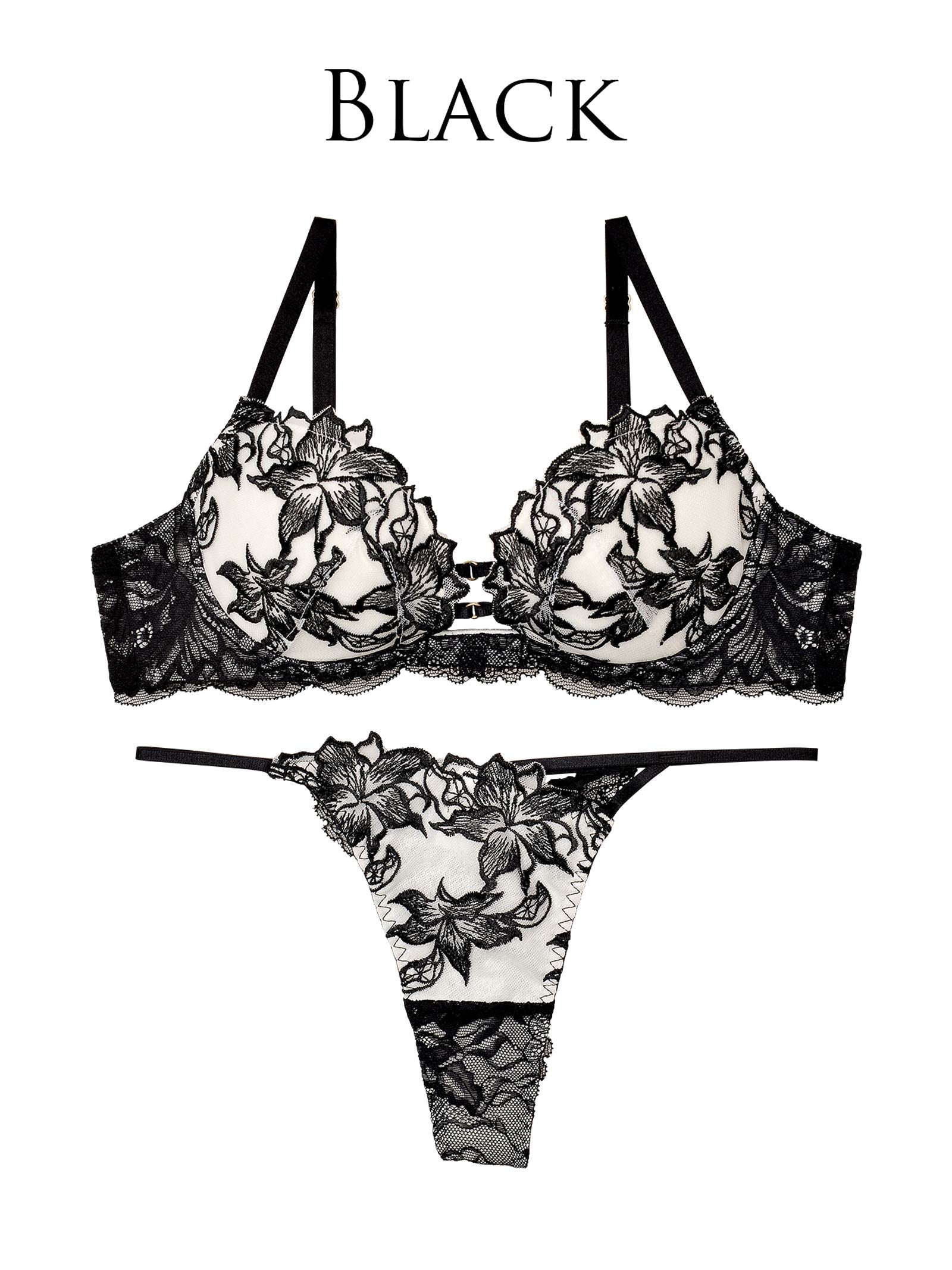 11/22新作!【Reinest】ラフィネアマリリスブラジャー&amp;バック透けTバックショーツ